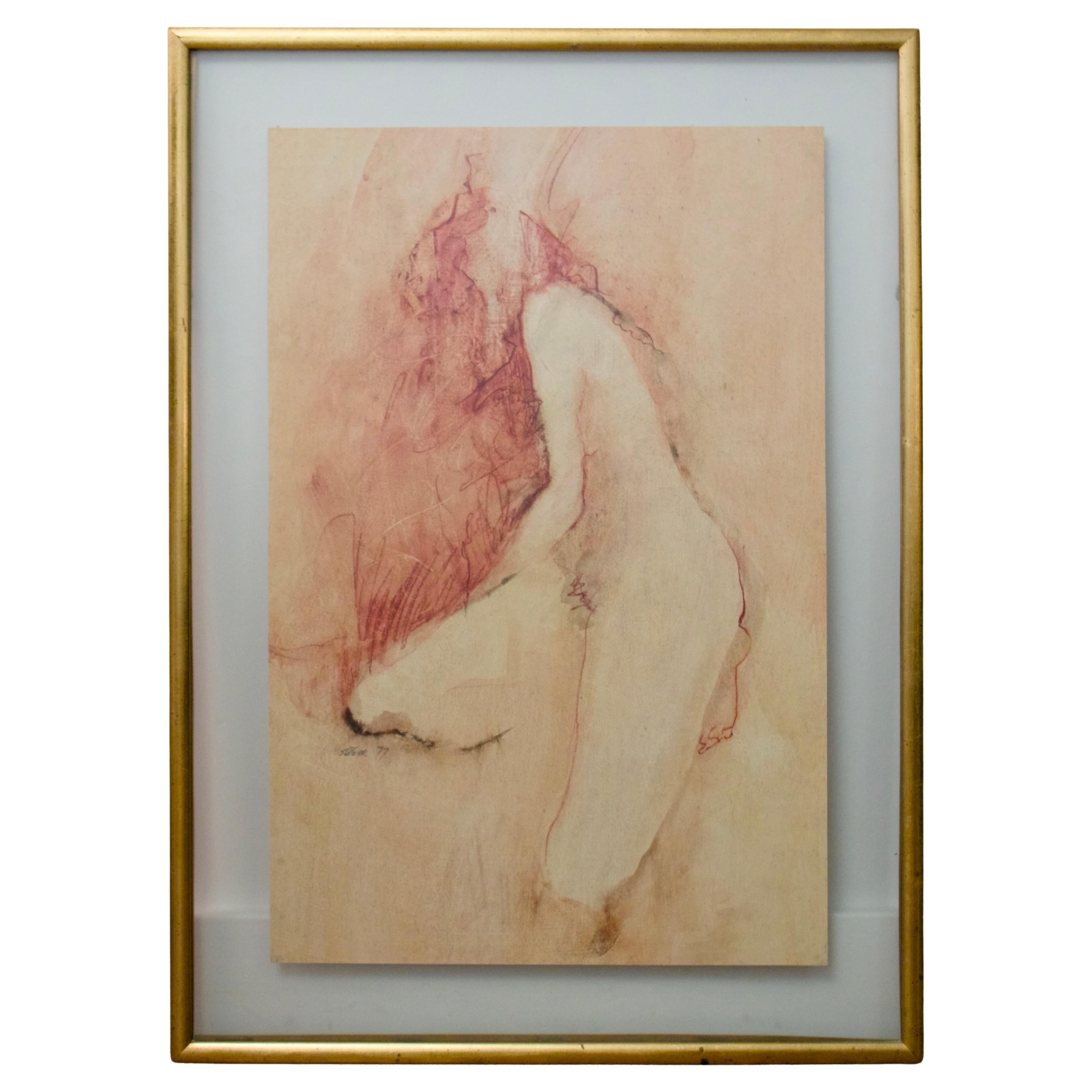 "Elise" cuadro abstracto enmarcado en venta