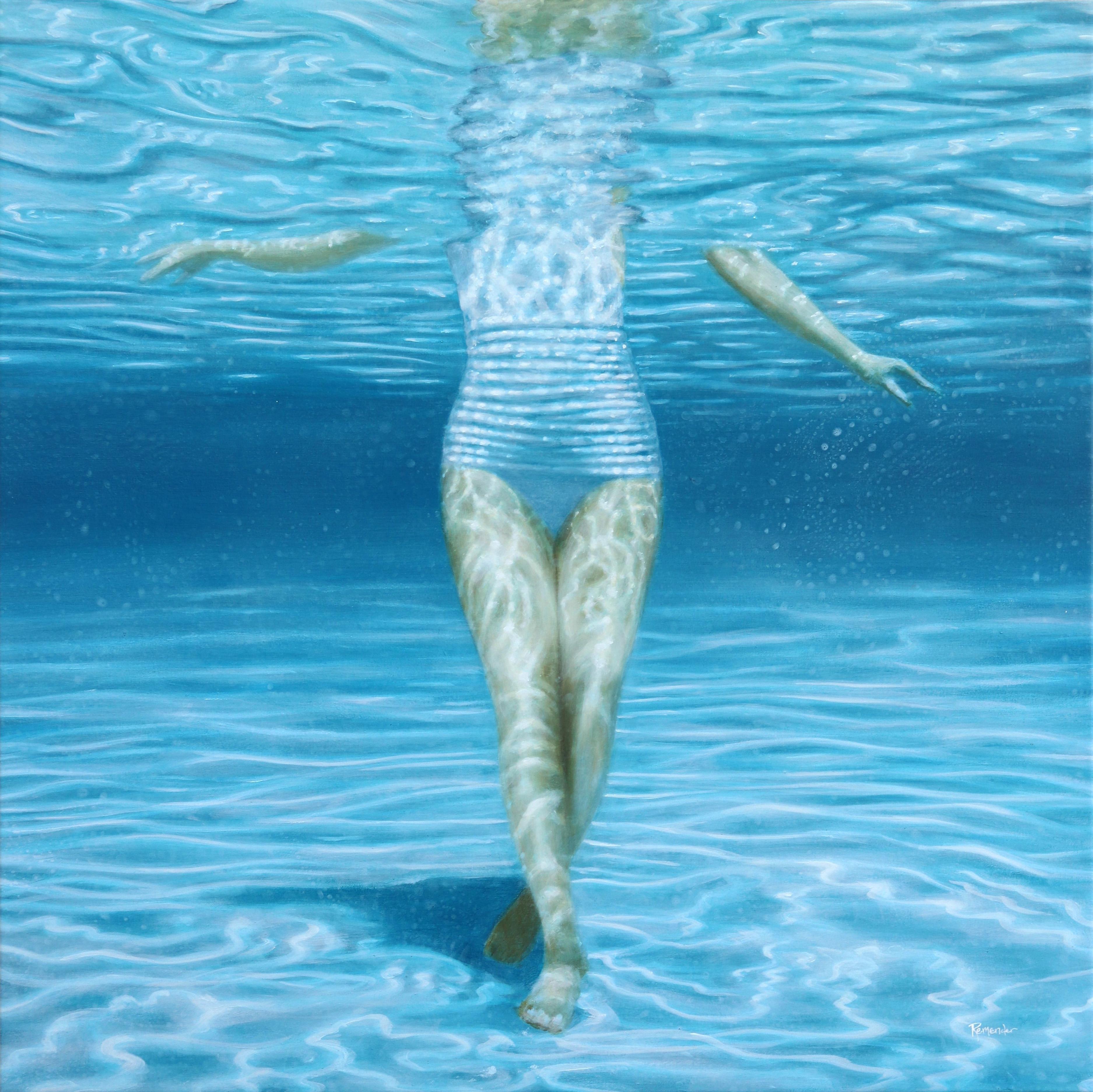 Elise Remender Figurative Painting - Summer Swim