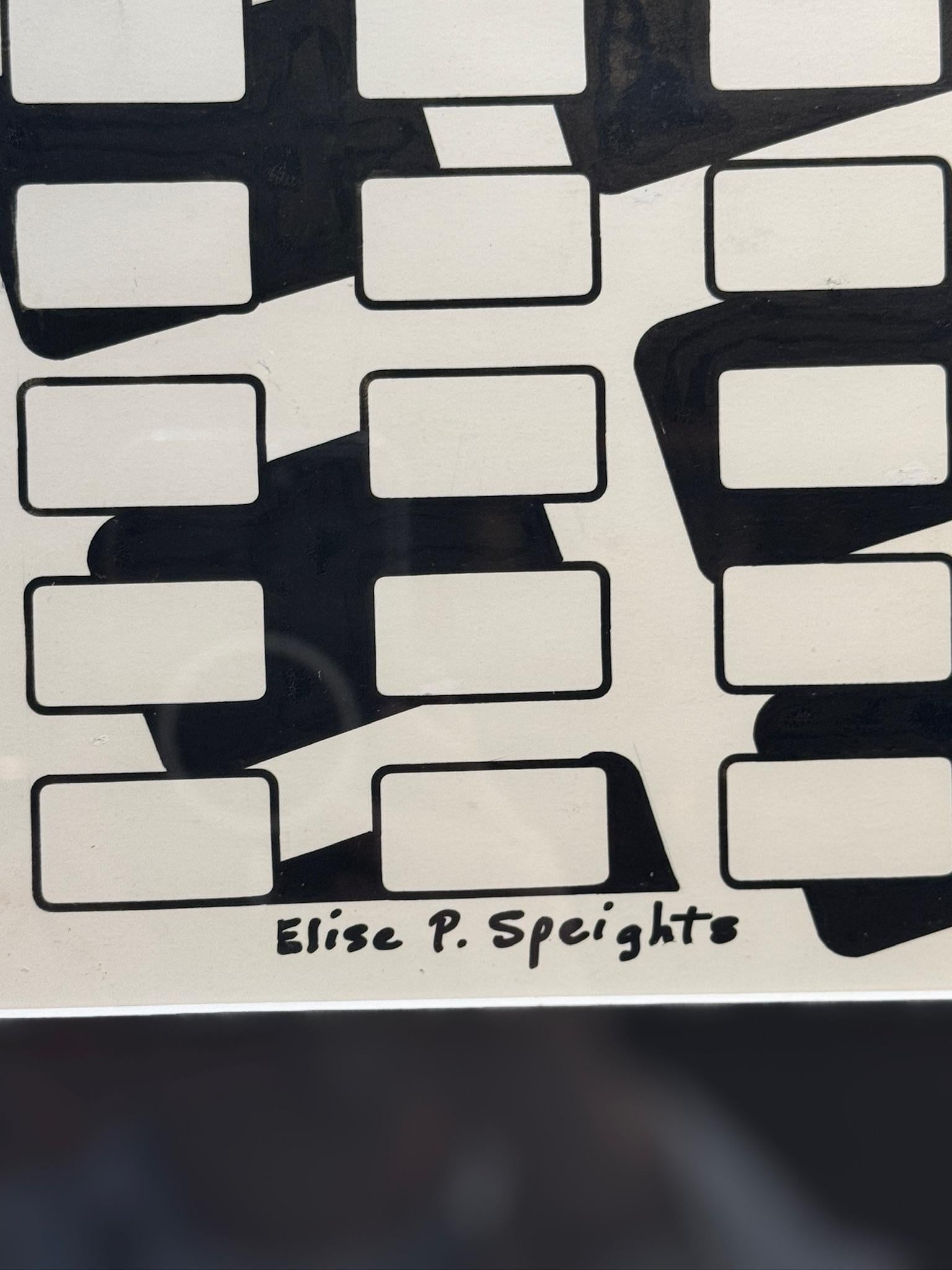American Elise Speights Geometric Painting For Sale
