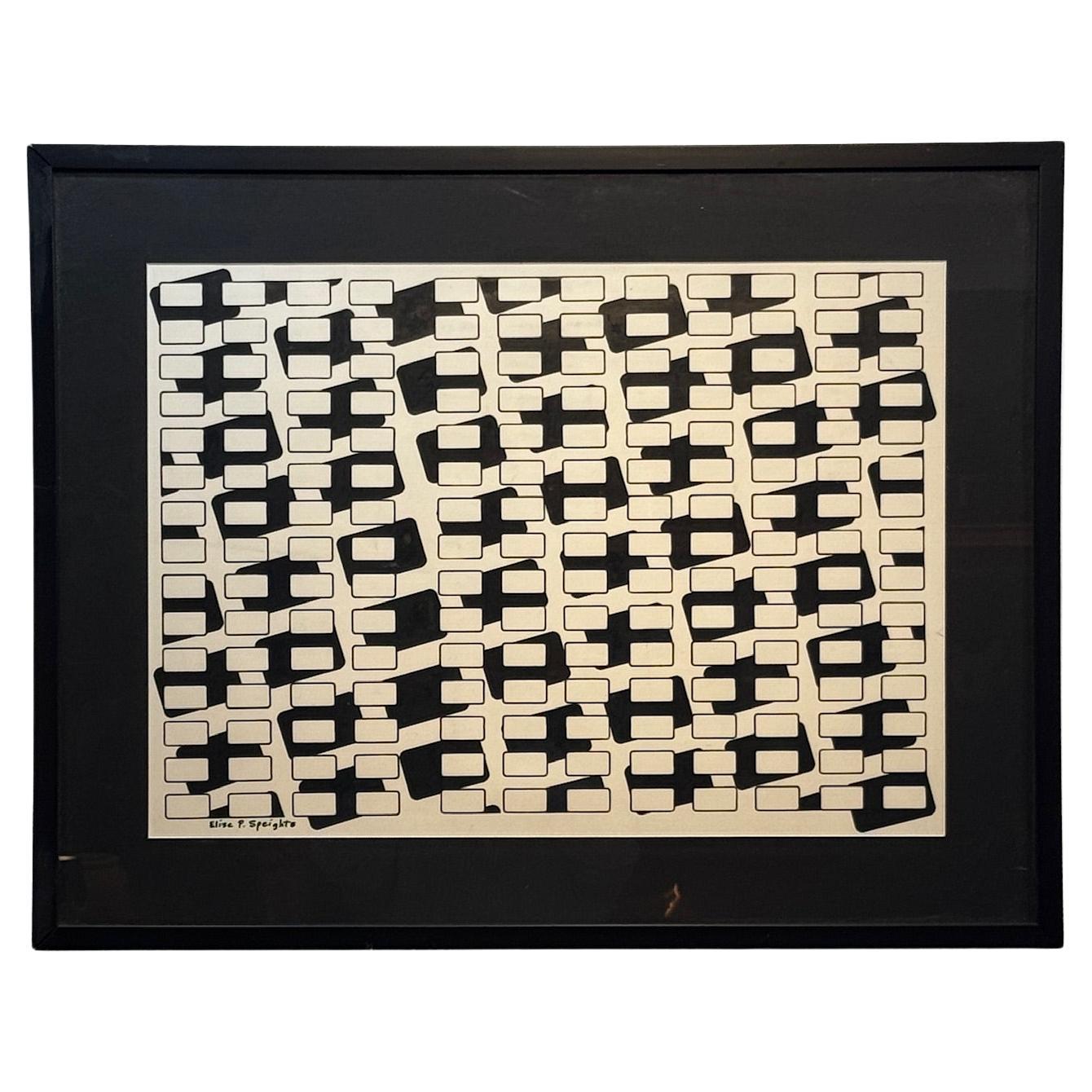 Elise Speights Geometric Painting For Sale