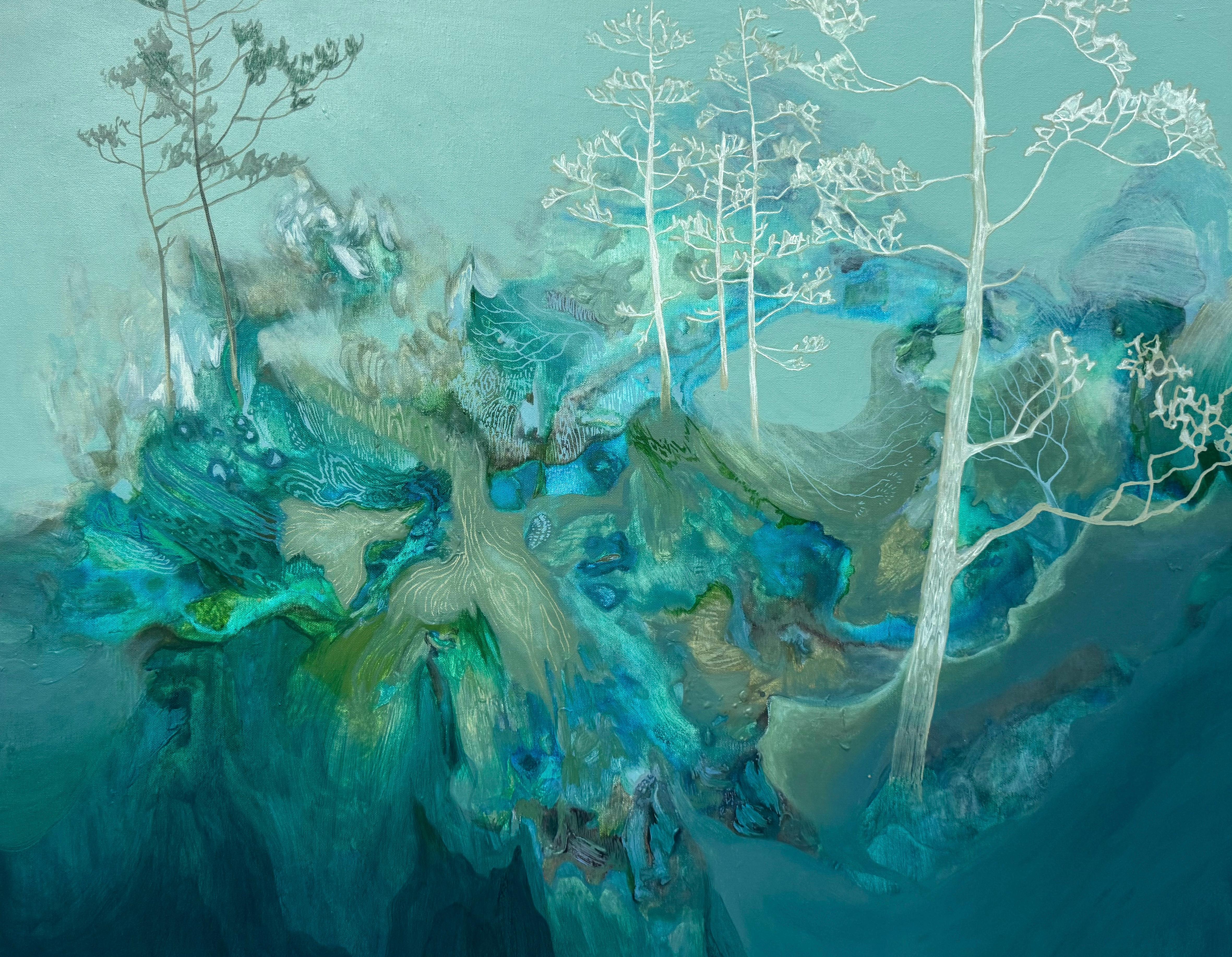 Elise Thomason Landscape Painting - For the Explanation, When it Came