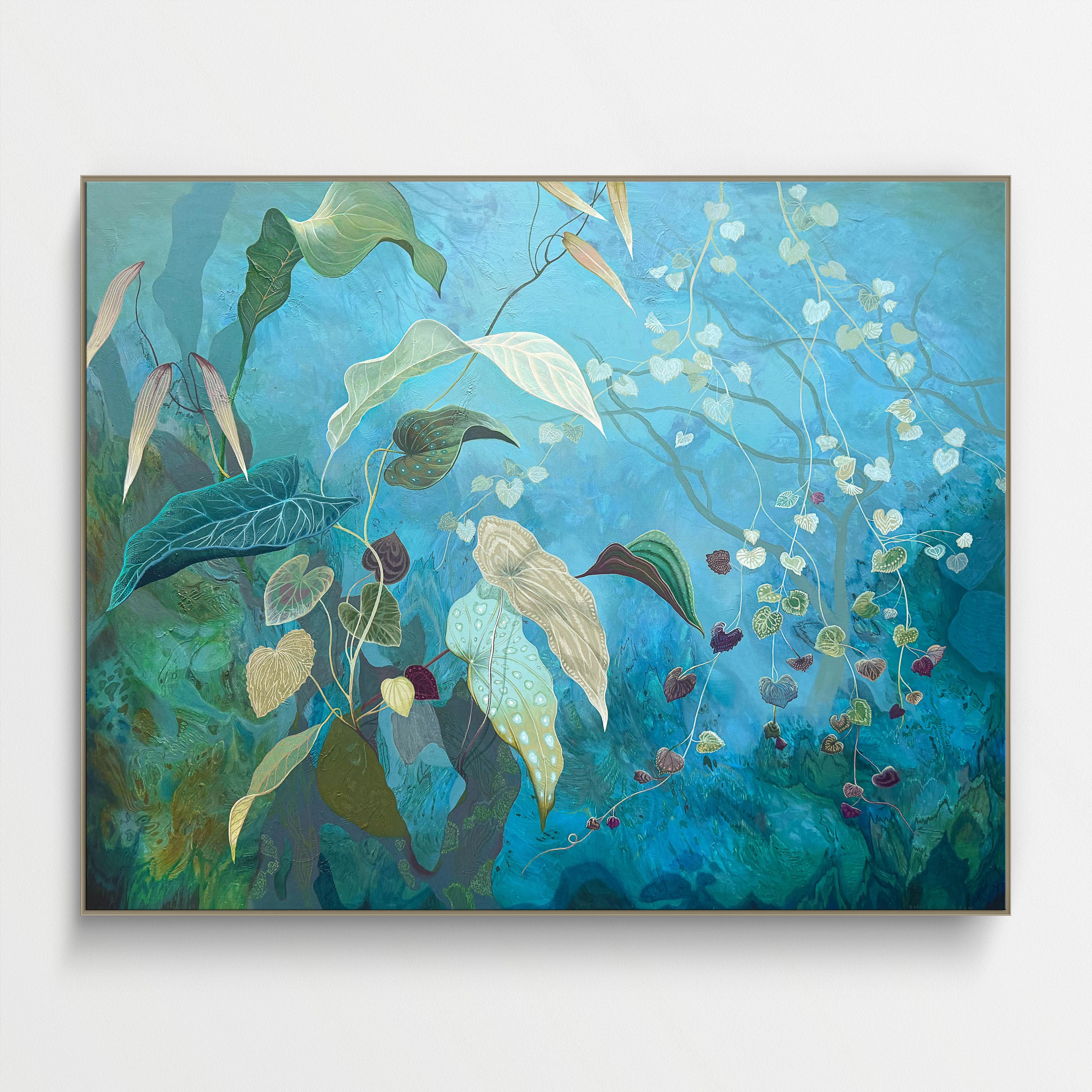 Landscape Painting Elise Thomason - Non sans avoir fixé un lieu