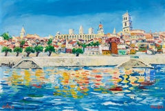 Arles - Post Impressionist Landscape Oil Painting by Elisee Maclet