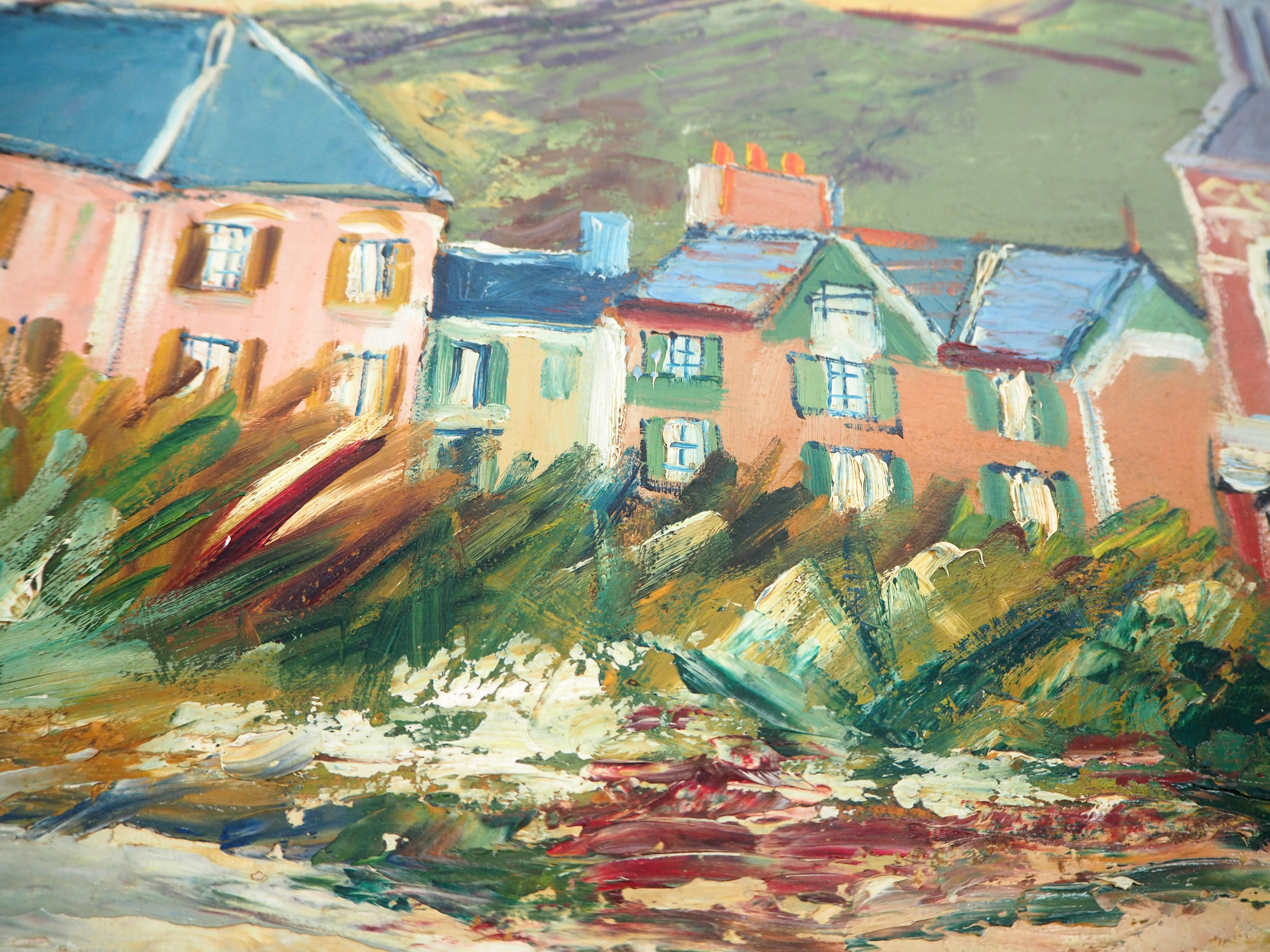 Elisée MACLET (1881-1962)
Bretagne : Dorf am Meer

Original Öl auf Borad
Signiert unten links
48 x 64 cm (ca. 19 x 25