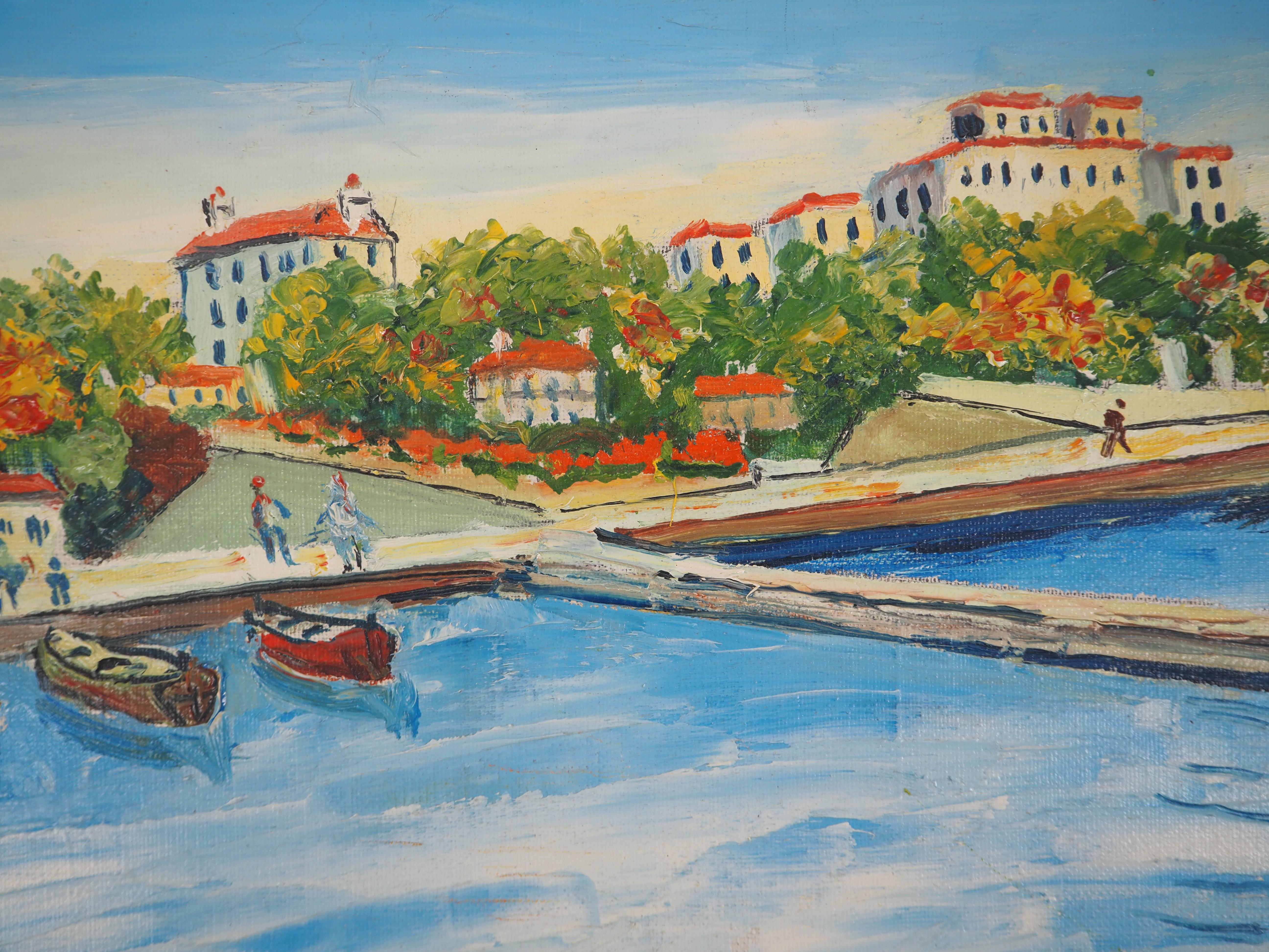 Elisée MACLET (1881-1962)
French Riviera : The Small Harbor of Beaulieu, c. 1935

Original oil on canvas
Signed bottom left
Signed and titled on the back
On canvas 33 x 40 cm at view (c. 13 x 16 in) 

Very good condition, light surface defects