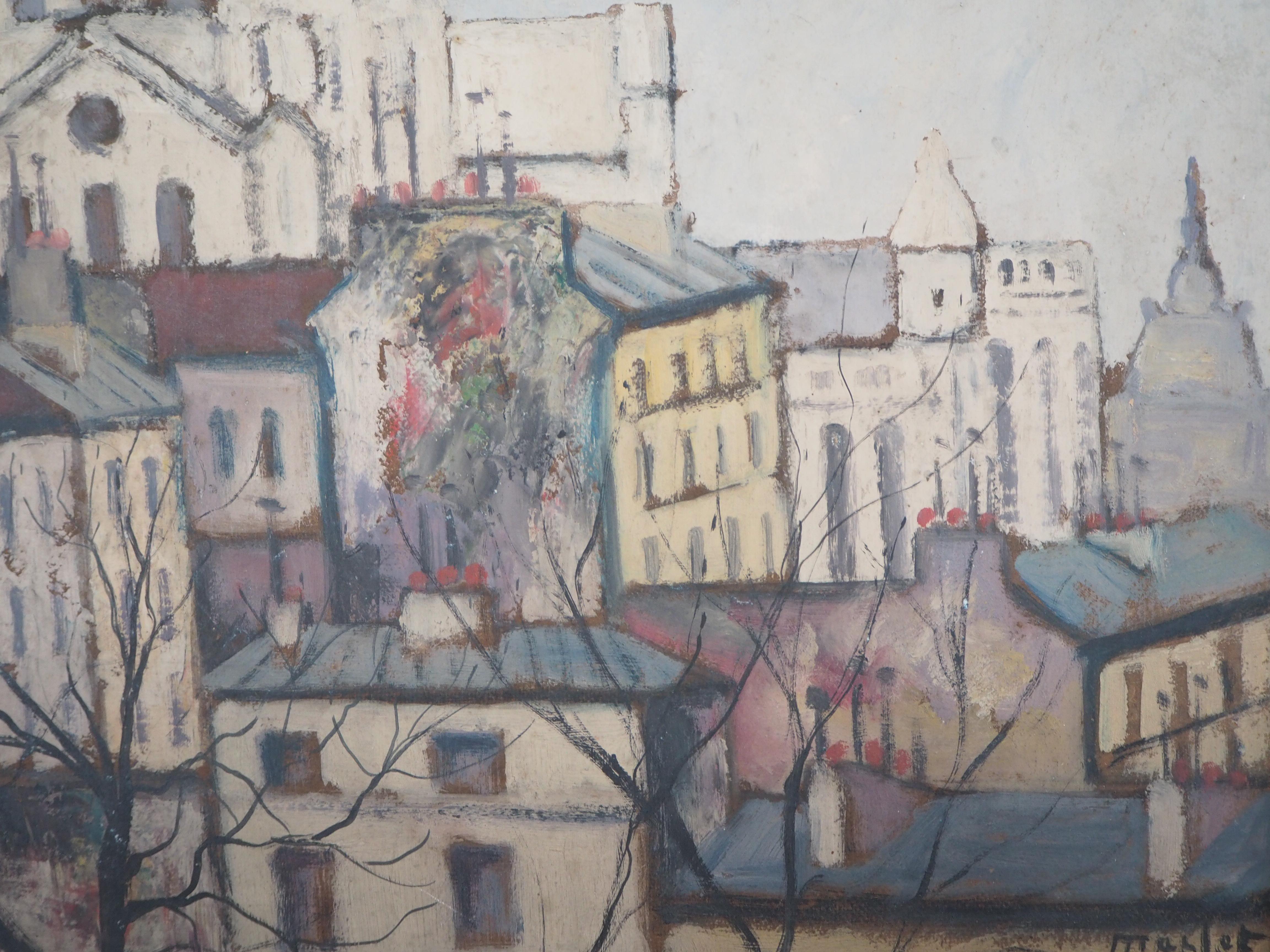 Elisée MACLET (1881-1962)
Paris : Sacre Coeur Church and Montmartre

Original oil on panel
Signed bottom left
On board 46 x 55 cm (c. 18 x 22 in) 
Presented in a golden frame, 67 x 58 cm (c. 26 x 23 in)

Very good condition, light defects to the