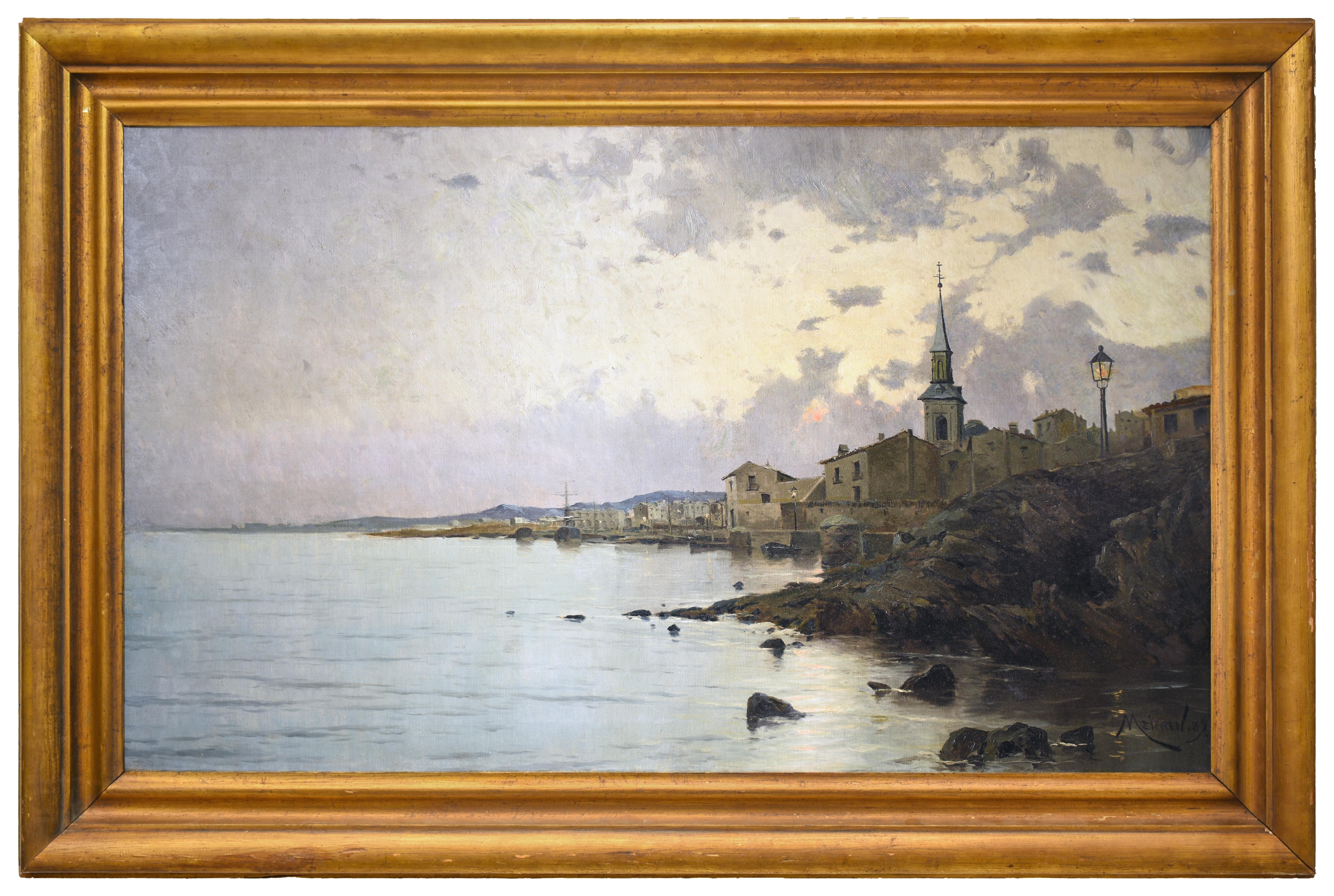 Landscape Painting de Eliseo Meifrén Roig - Escena costera