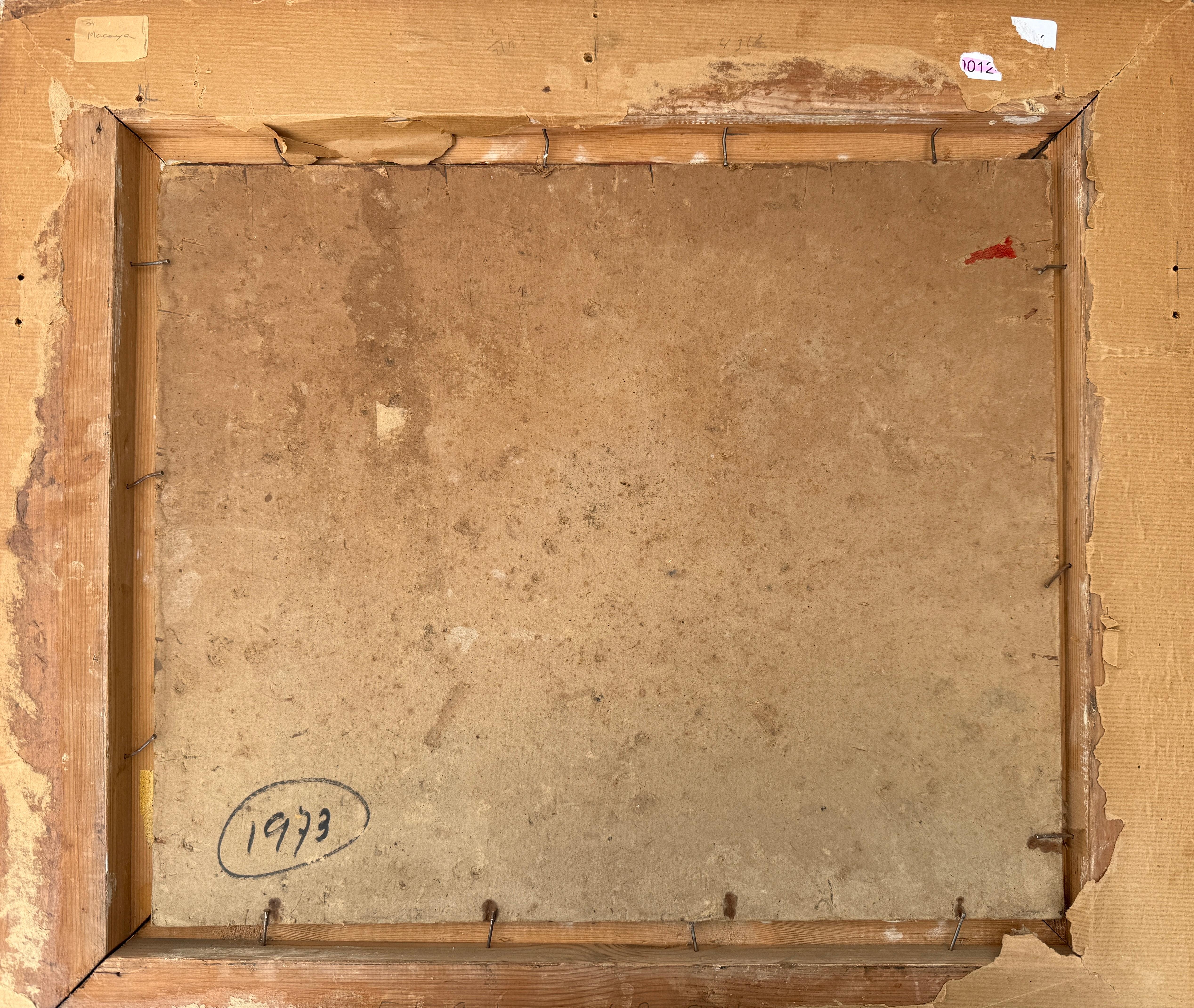 Paysage marin avec voiliers peinture à l'huile méditerranéenne Espagne en vente 3