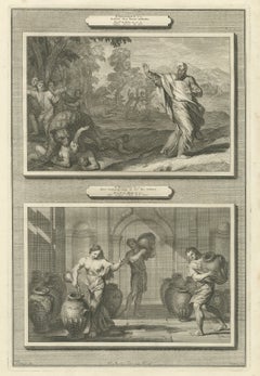 Elisha and the Bears and the Widow's Oil, Pieter Mortier, circa 1700