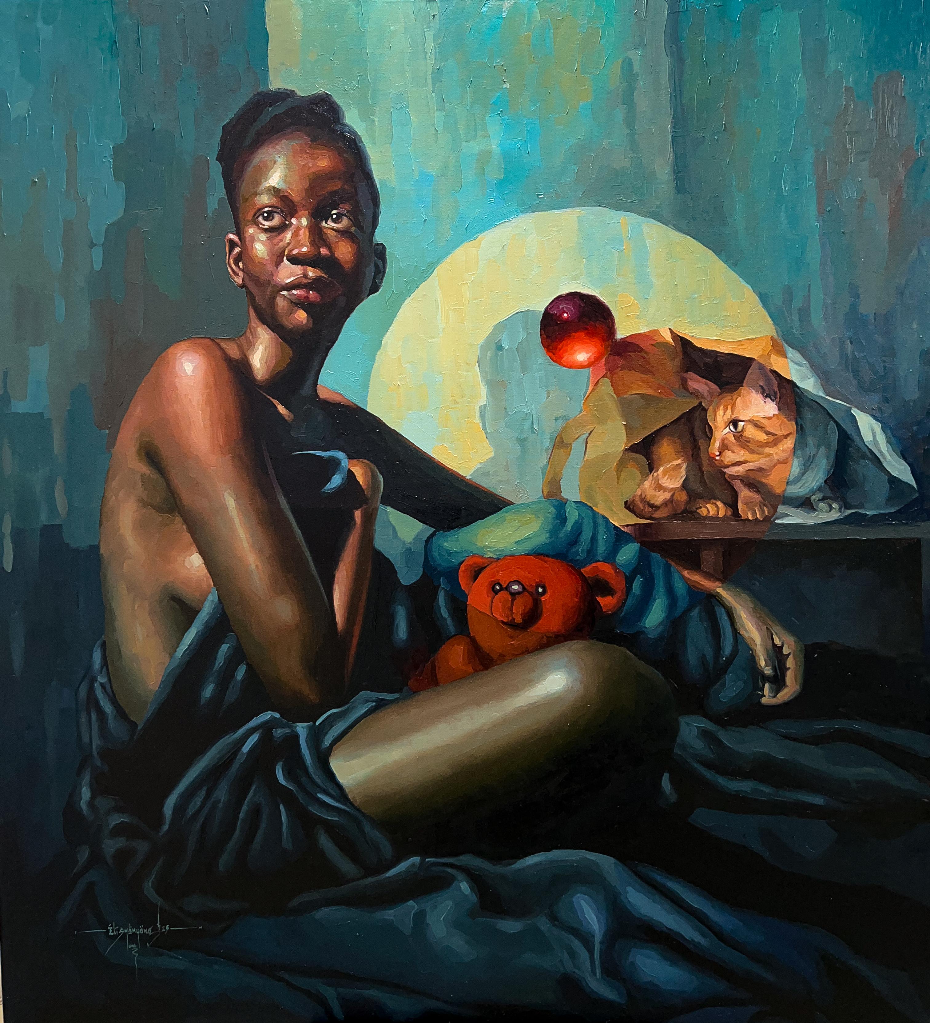 Into The Light 2  -21. Jahrhundert, Zeitgenössisch, Figurativ, Surrealismus, Frauen