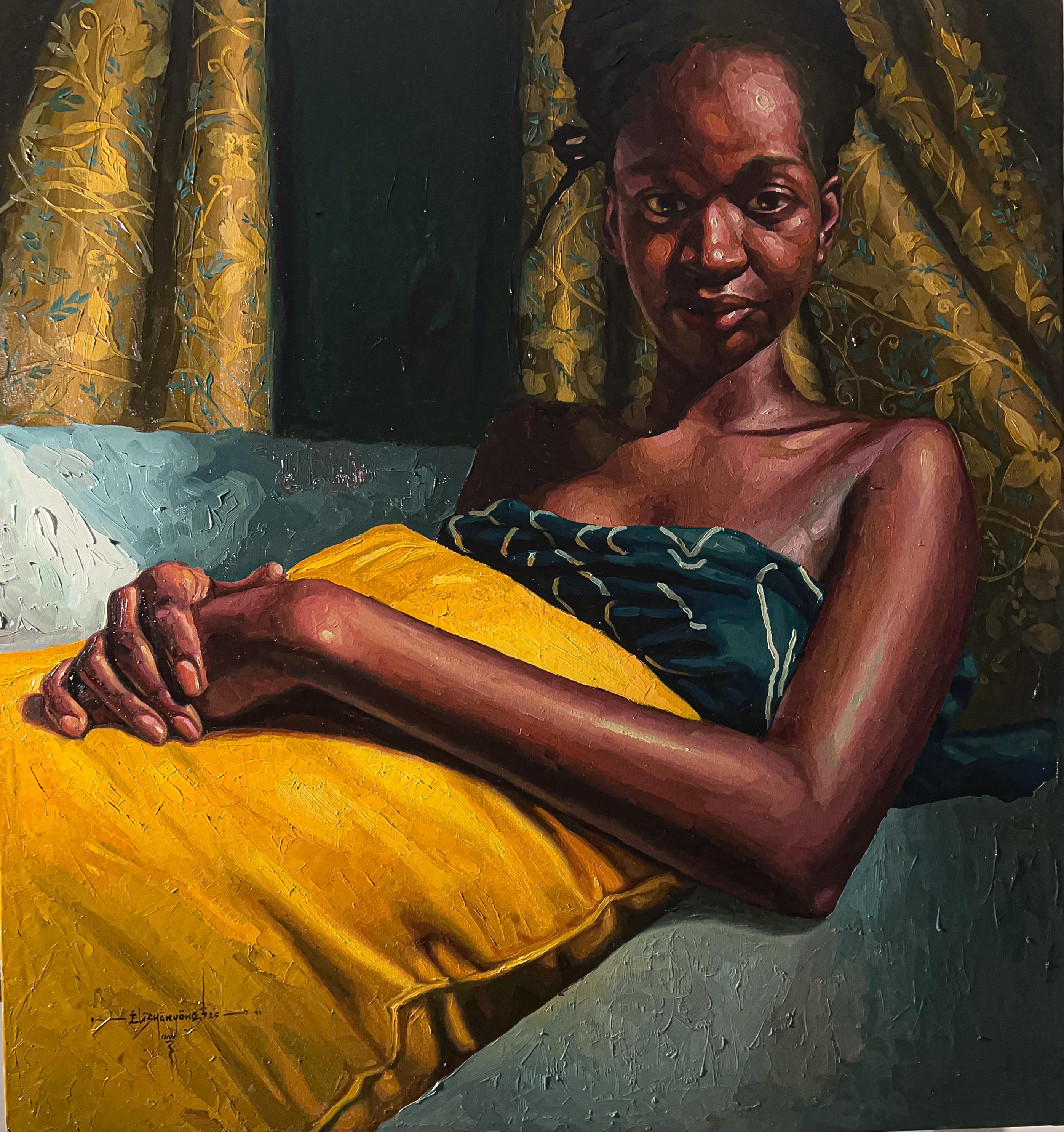 Yellow Ambitions  -21st Century, Contemporary, Figurative, Surrealism Women