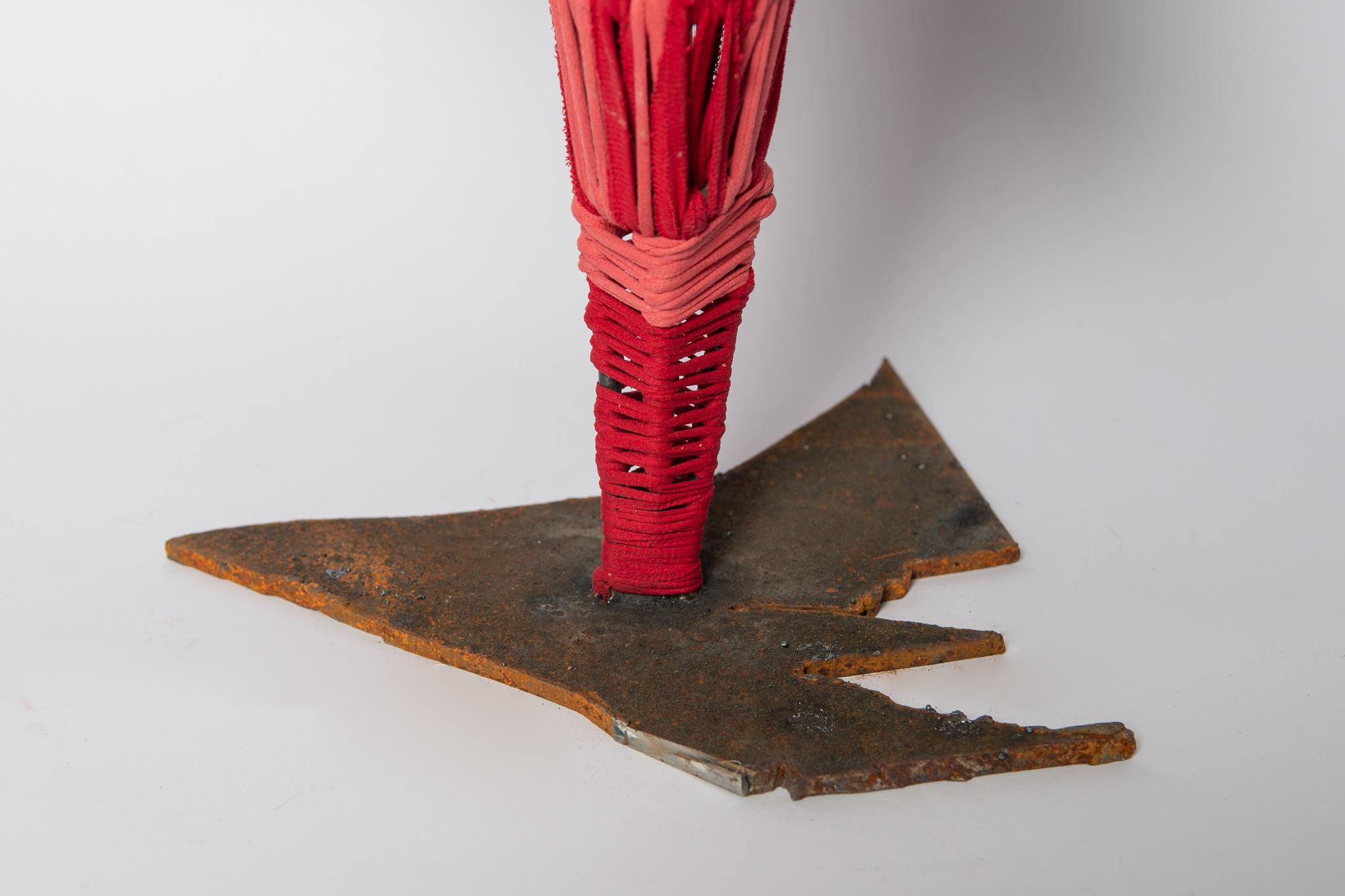 Caring Mother, Elisia Nghidishange, Mixed media: metal, fabric, plaster 11