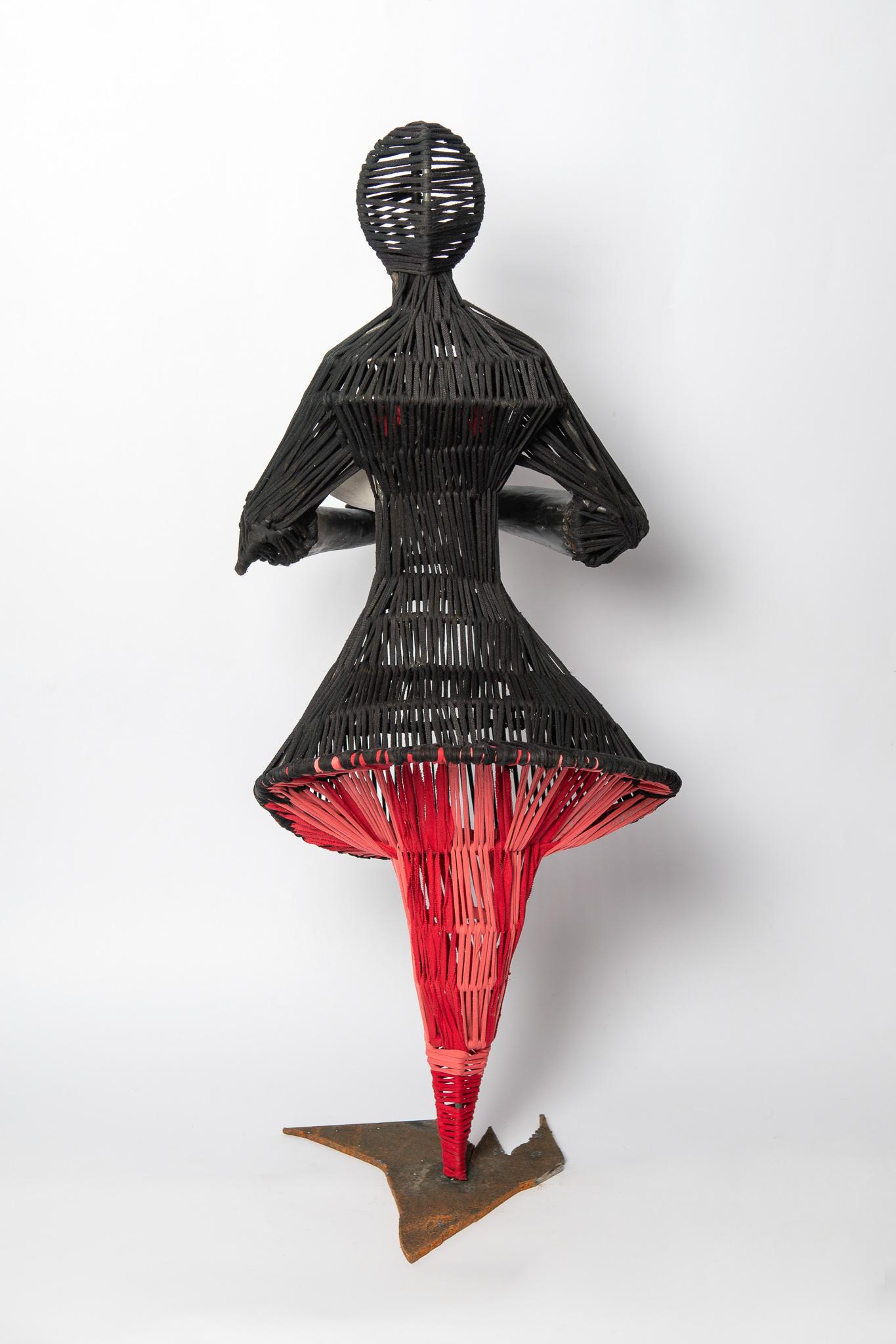 Caring Mother, Elisia Nghidishange, Mixed media: metal, fabric, plaster 5