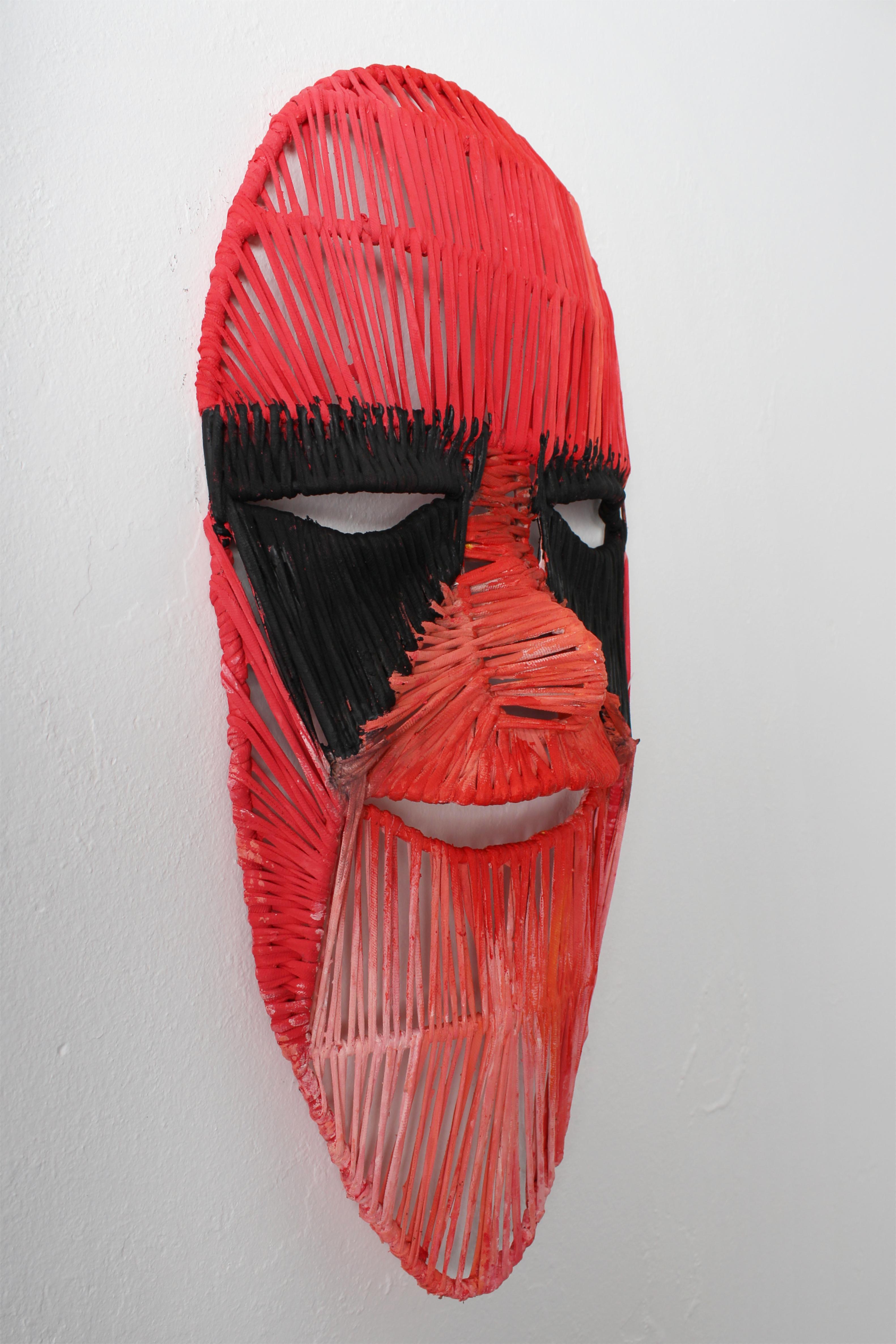 Deep Smile 1, Elisia Nghidishange, Mixed media sculpture For Sale 1