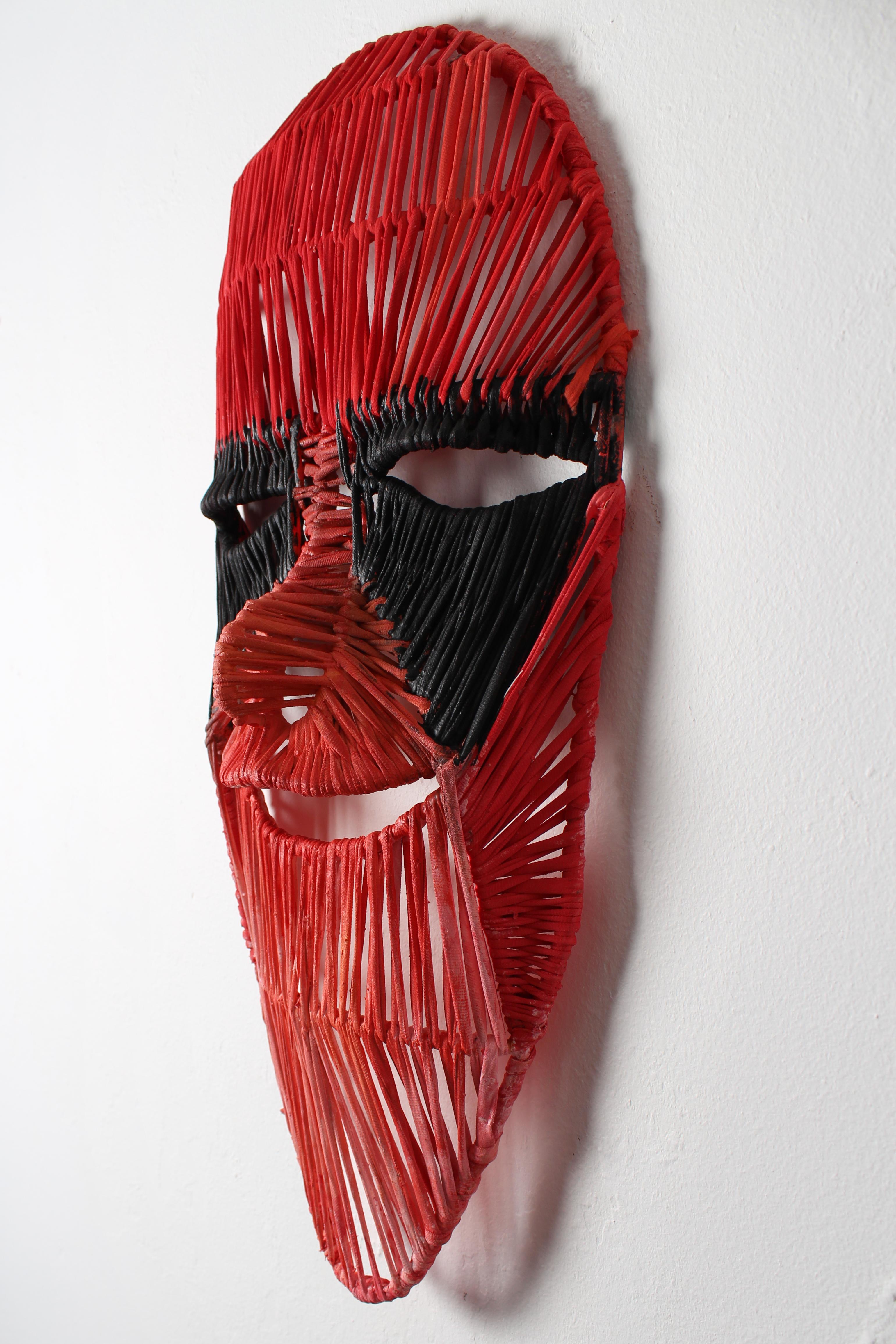 Deep Smile 1, Elisia Nghidishange, Mixed media sculpture For Sale 7
