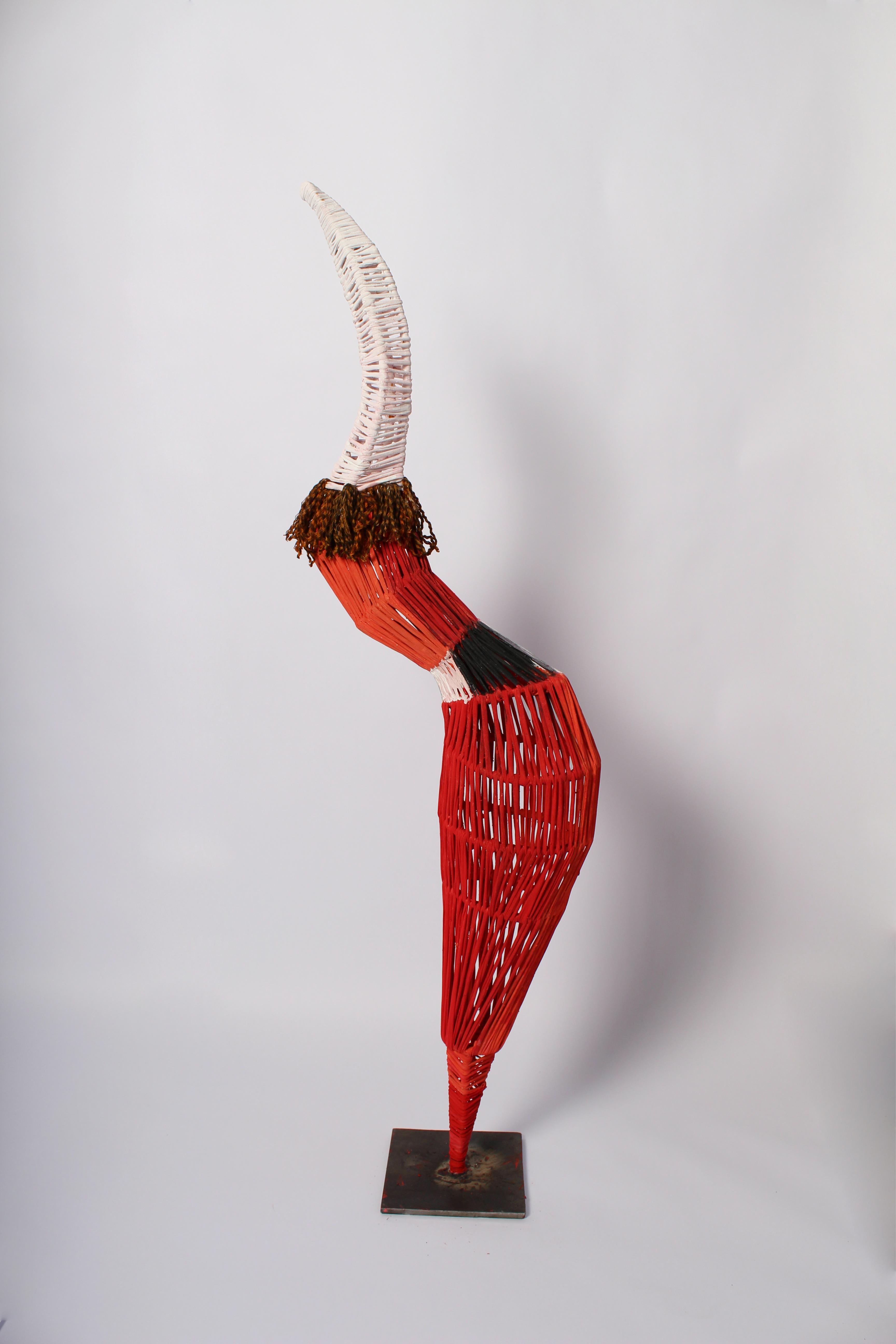 Peace Harmonist 1, Elisia Nghidishange, Mixed media sculpture For Sale 1