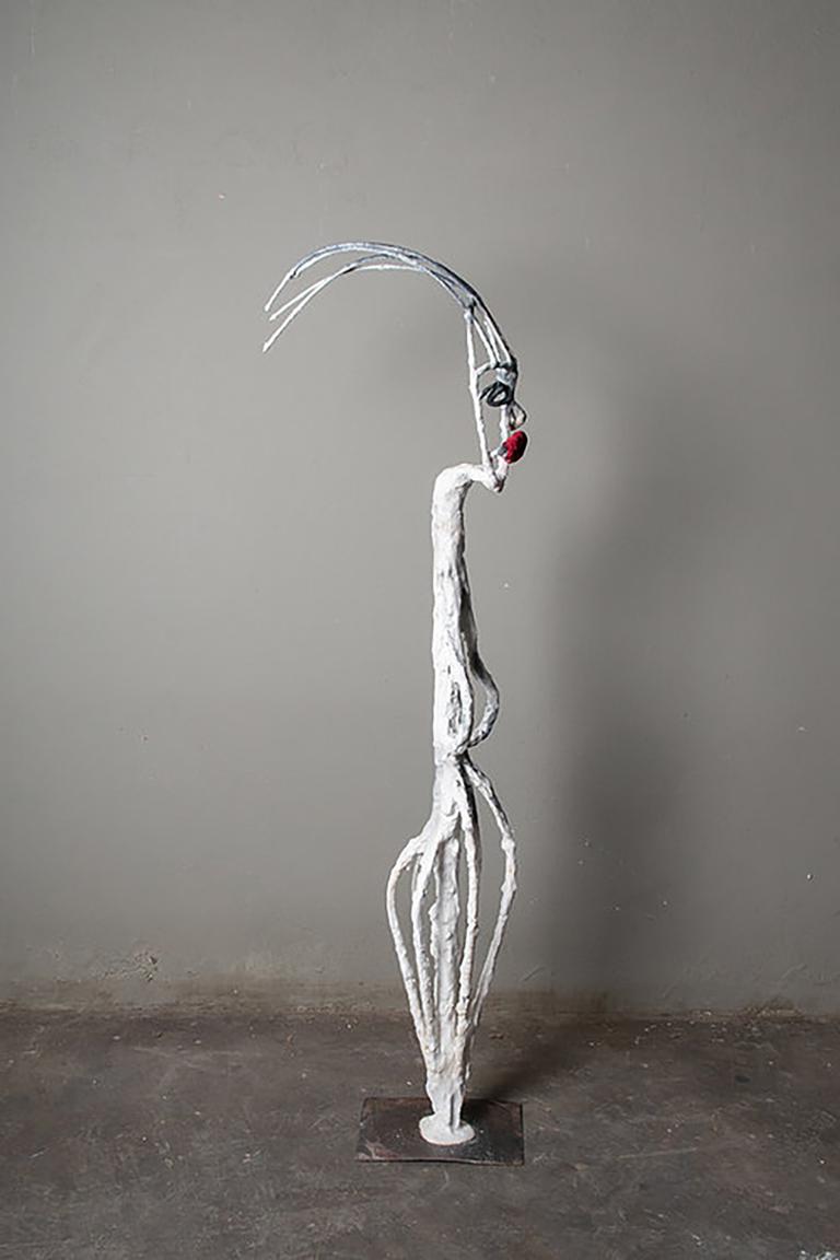 Shuttered 1, Elisia Nghidishange, fabric, wire, plaster 6