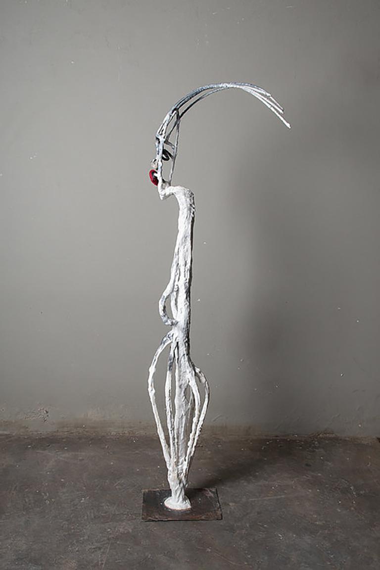 Shuttered 1, Elisia Nghidishange, fabric, wire, plaster 7