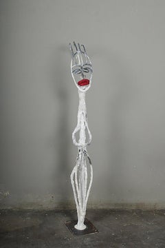 Shuttered 1, Elisia Nghidishange, fabric, wire, plaster