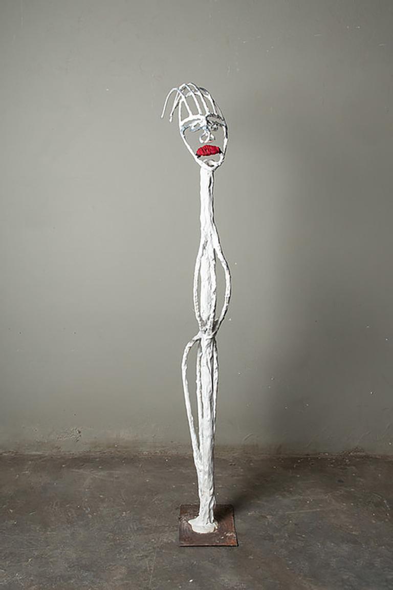 Shuttered 4, Elisia Nghidishange, plaster, wire, fabric 2