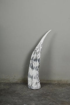 The horn, Elisia Nghidishange, mixed media, plaster, wire, fabric, sculpture