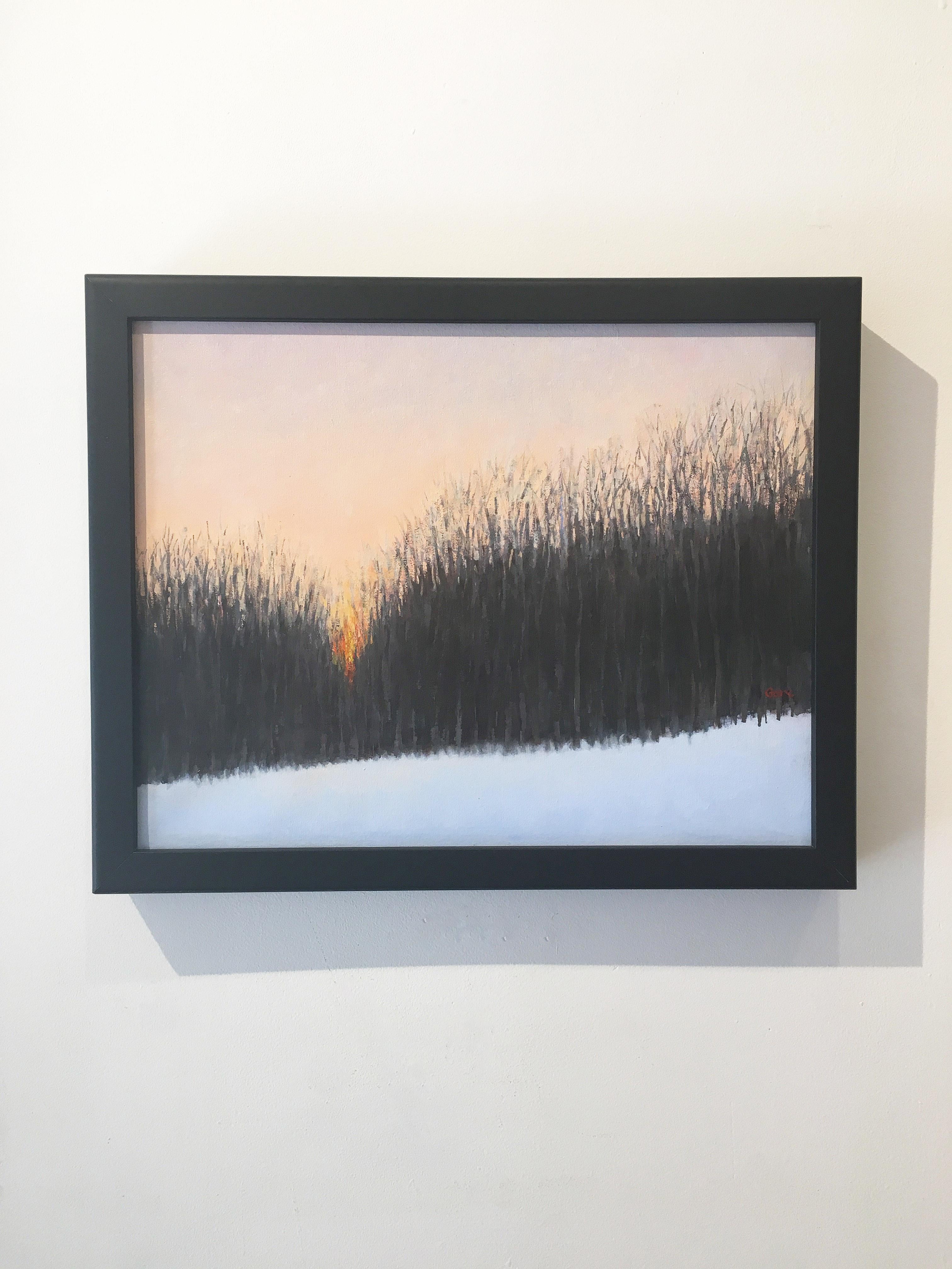 Last Light, Winter - Painting by Elissa Gore