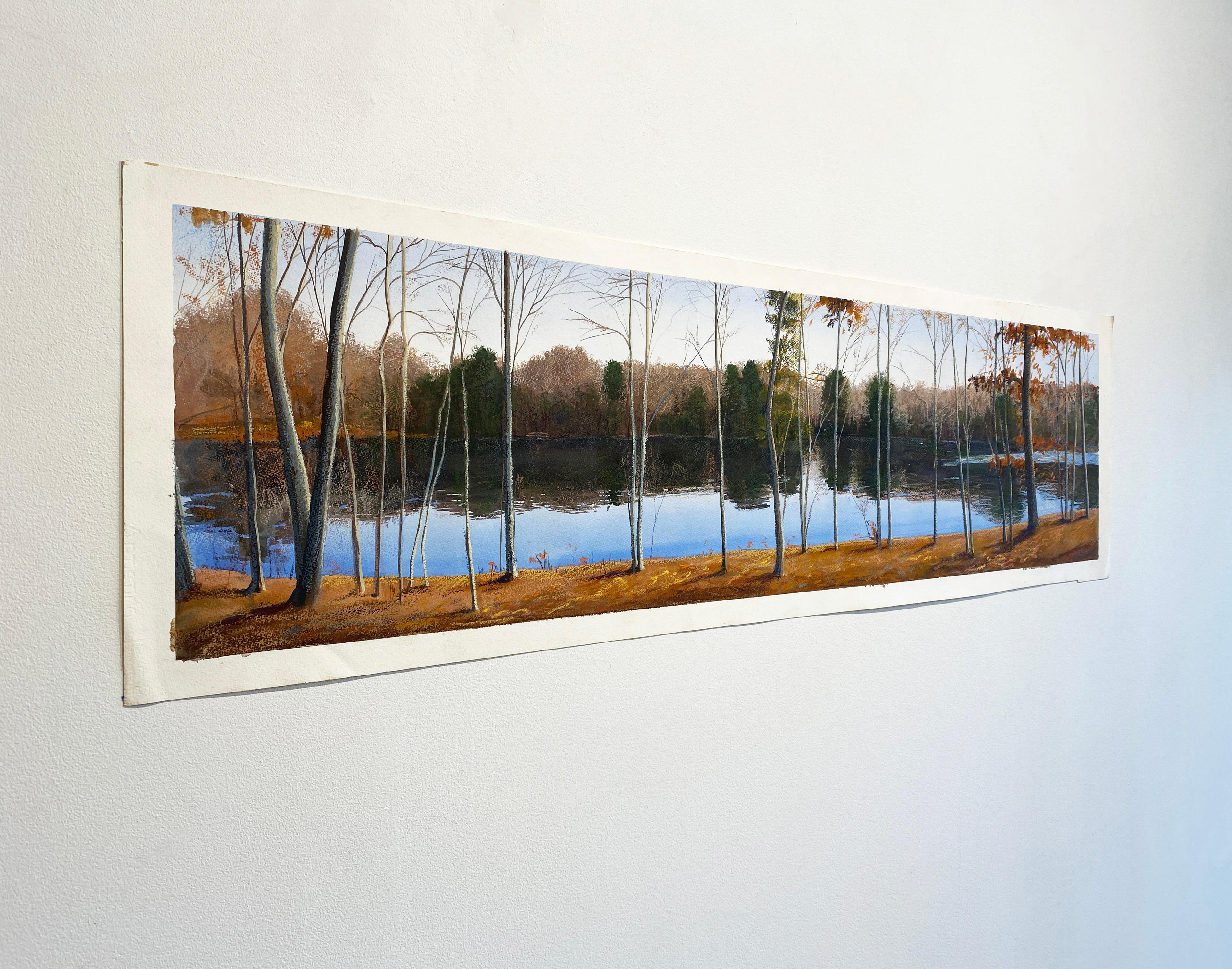 Serata laghetto - Painting Hudson River School di Elissa Gore