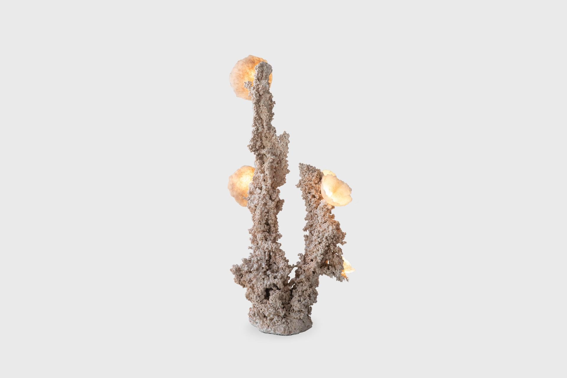 Elissa Lacoste Contemporary Table Lamp Mod. Rose Calcite Aluminum Resin Silicone In New Condition For Sale In Barcelona, ES