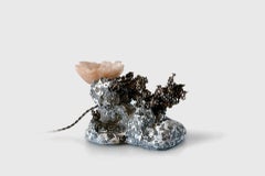 Elissa Lacoste Contemporary Table Lamp Model Epilith V, Aluminum Resin Silicone