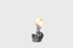 Elissa Lacoste Contemporary Table Lamp model Tephrite, aluminum, resin, silicone