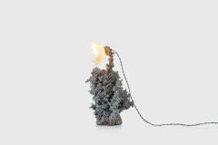 Elissa Lacoste Floral Table Lamp “Epilith I” Aluminum, Resin, Contemporary