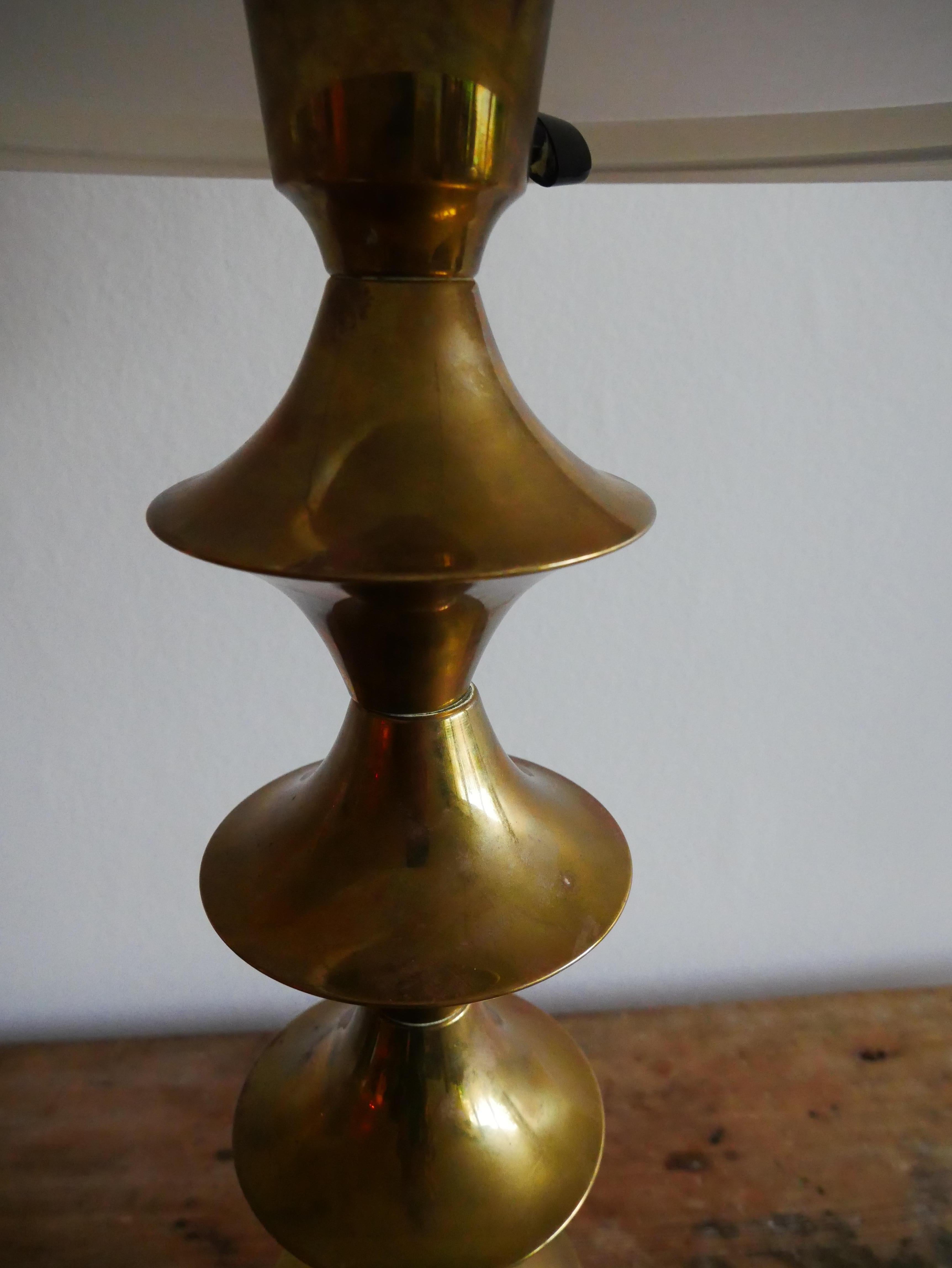 Brass Elit AB Tabel Lamp, made in Sweden 1960 For Sale
