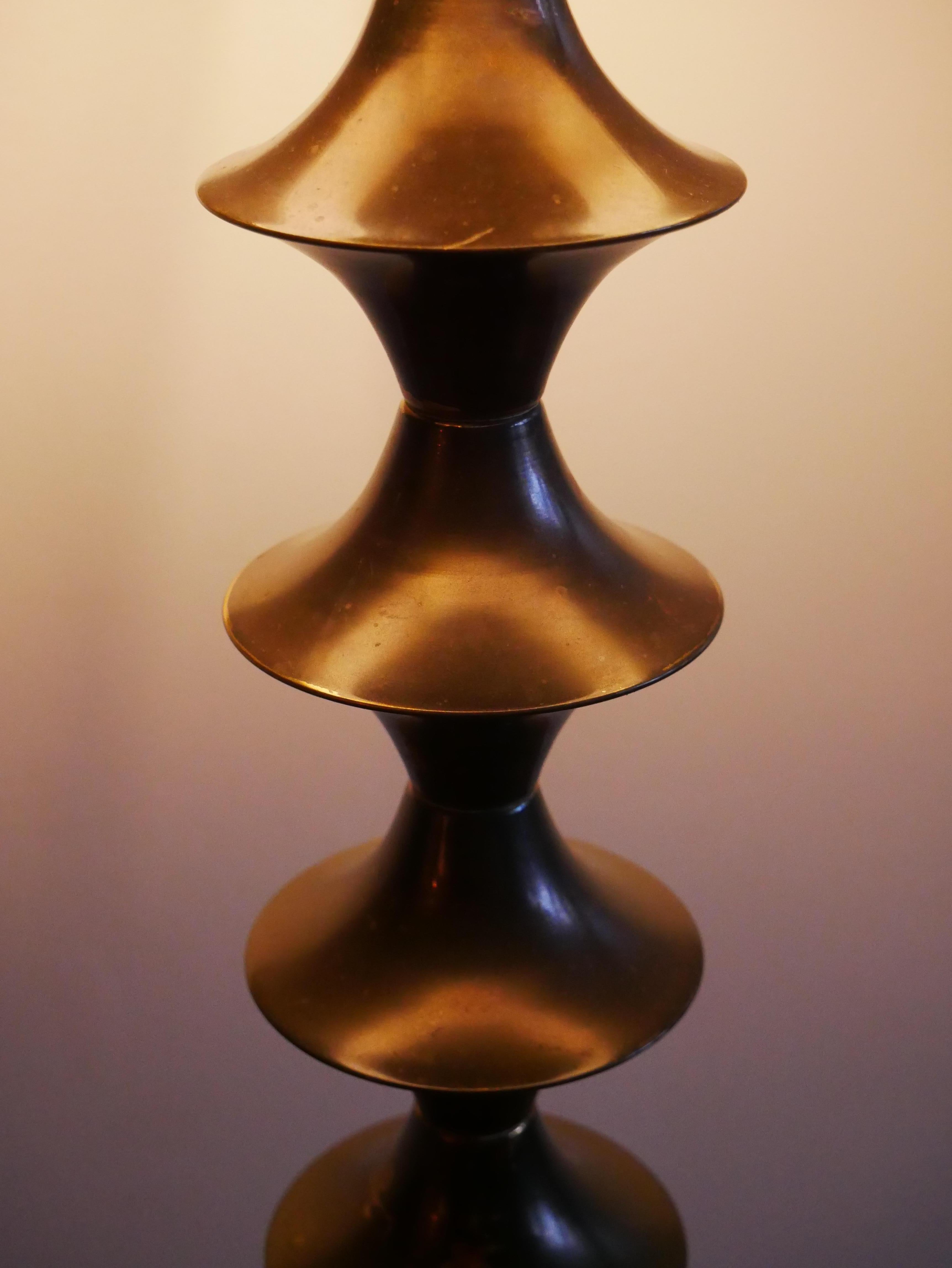 Brass Elit AB Floor Lamp, made in Sweden 1960's. For Sale