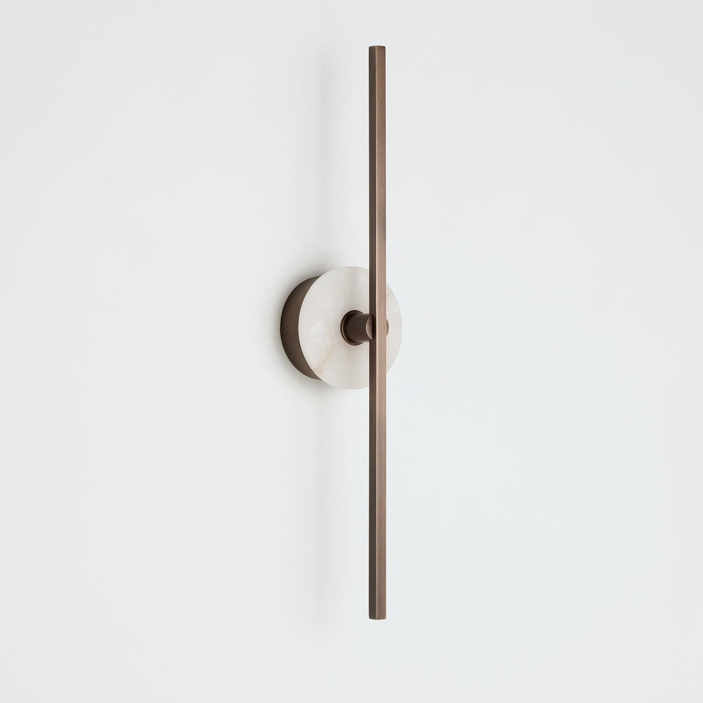 Applique murale Elite Stick en bronze et albâtre Neuf - En vente à Milan, IT