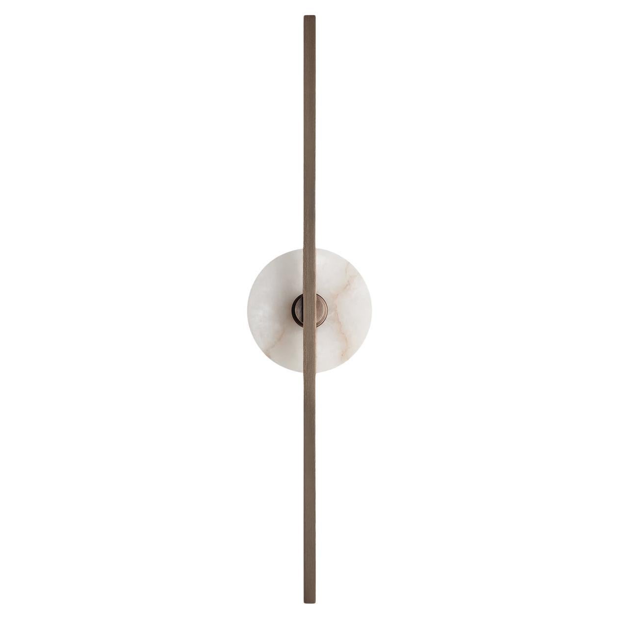 Applique murale Elite Stick en bronze et albâtre en vente