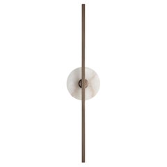 Elite Stick Bronze and Alabaster Wall Sconce