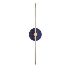 Elite Stick Polished brass and Sodalite Wall Sconce