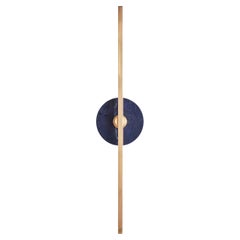 Elite Stick Polished brass and Sodalite Wall Sconce