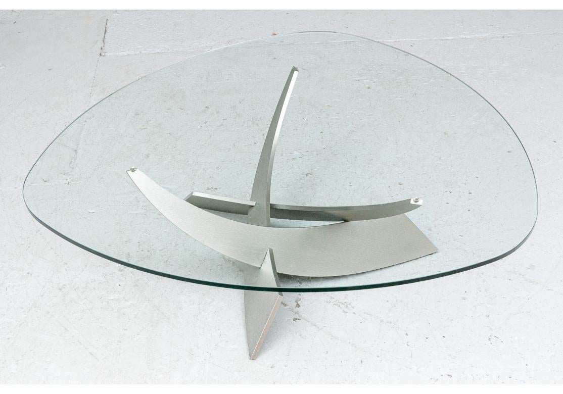 Elite Studio Corp. Reed Cocktail Table Designed by Carl Muller In Good Condition For Sale In Bridgeport, CT