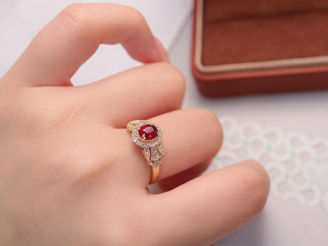 Bague en or jaune 18K avec diamant Elite To Be Be Neuf - En vente à Kowloon, HK