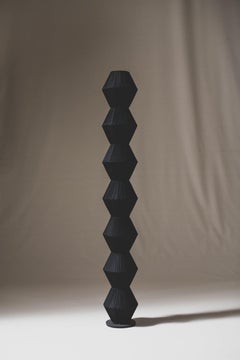 ELIURPI 2024 NOUVEAU COLUMN V TEXTILE BLACK SPANISH CONTEMPORARY ARTIST