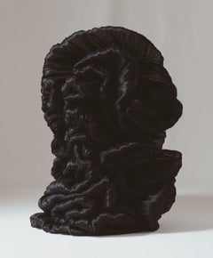 ESCULTURA ORGÁNICA III TEXTIL NEGRO ARTISTA CONTEMPORÁNEO ESPAÑOL ELIURPI 2024 NUEVO
