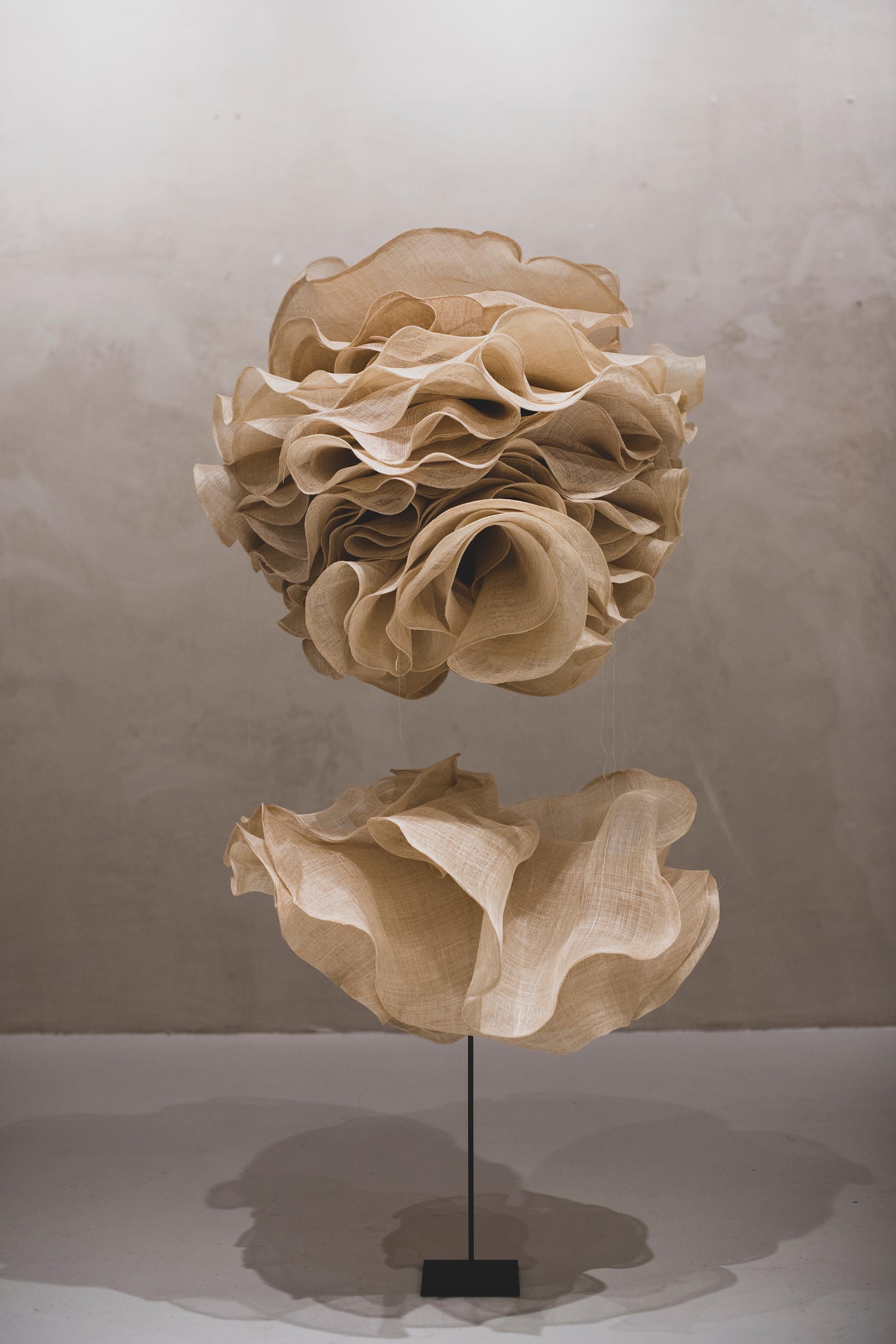 ESCULTURA TEXTIL RAFIA PATINA I ARTISTA ESPAÑOL ELIURPI 2024 NUEVO - Sculpture Abstracto de Eliurpi