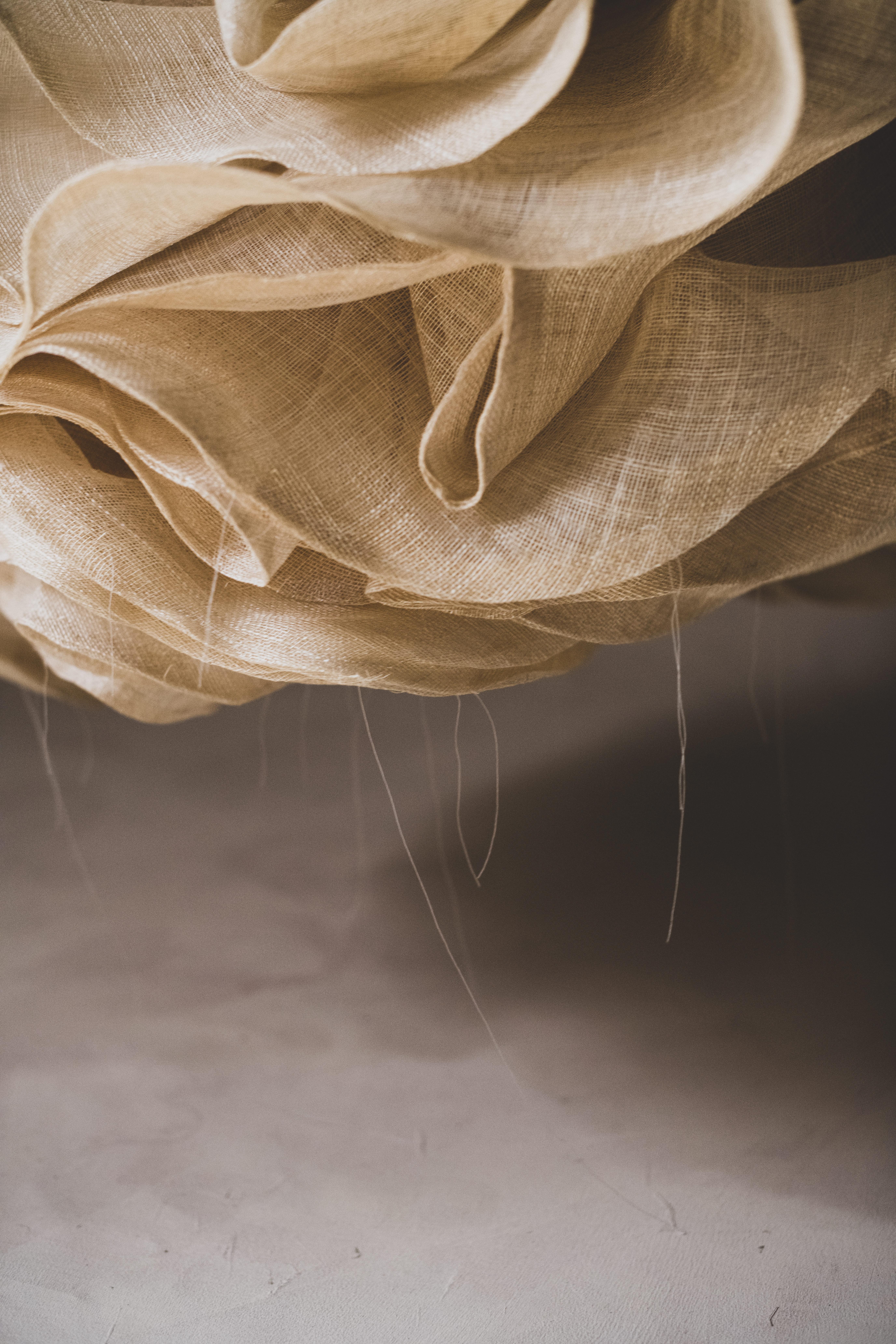 Suspended Organic Form IV — Natural Raffia Textile Sculpture by Eliurpi 2025 im Angebot 1