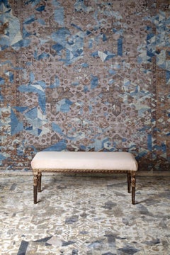 ELIXIR Hand Knotted Transitional Rug in Blue, Grey & Fuchsia Colours by Hands