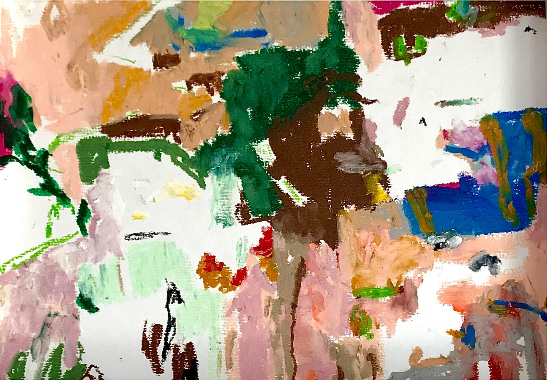Eine Rose für who? – Painting von Eliz Gündüz