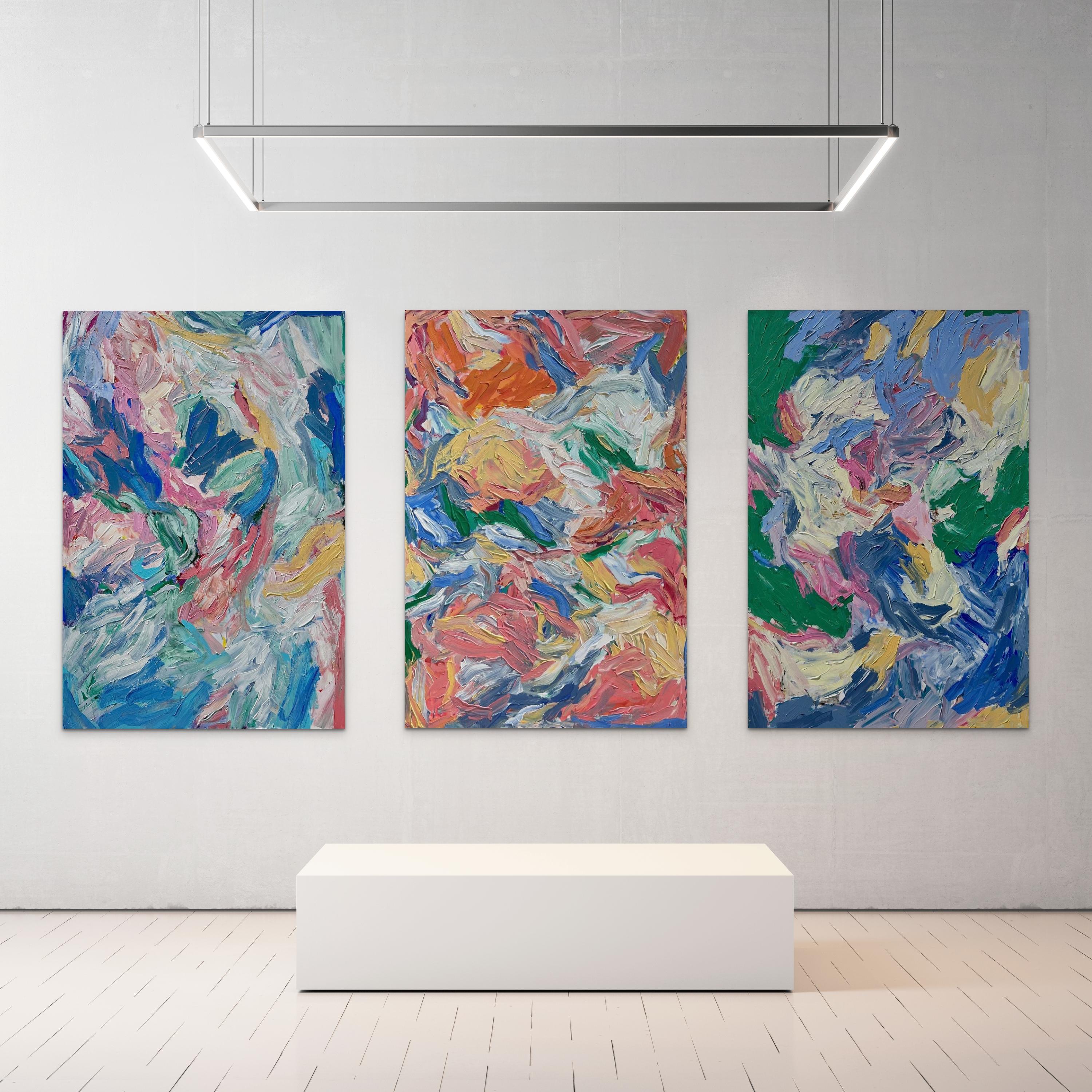 Le stelle che vediamo di giorno - Abstract Painting Grigio di Eliz Gündüz