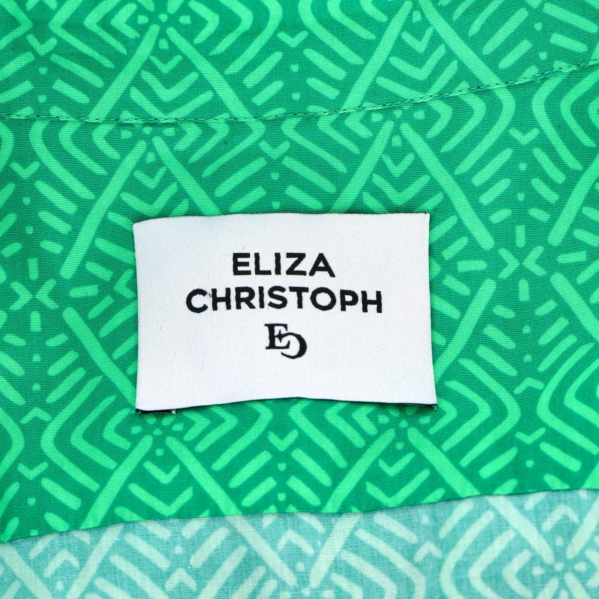 Eliza Christoph Tiered Silk Shirt Dress For Sale 1