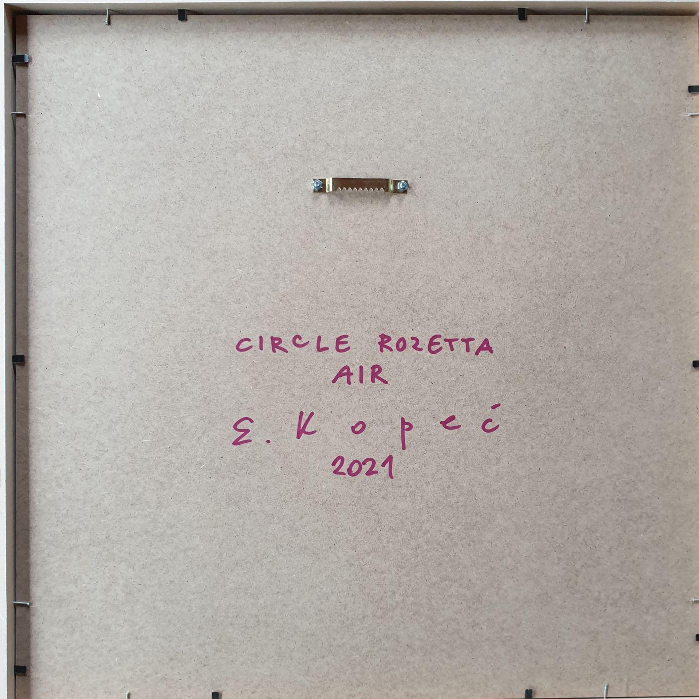 Circle Rozetta Air - contemporary modern abstract geometric paper relief 3