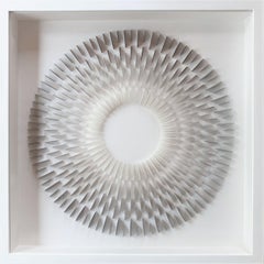 Circle Rozetta W & G - contemporary modern abstract geometric paper relief